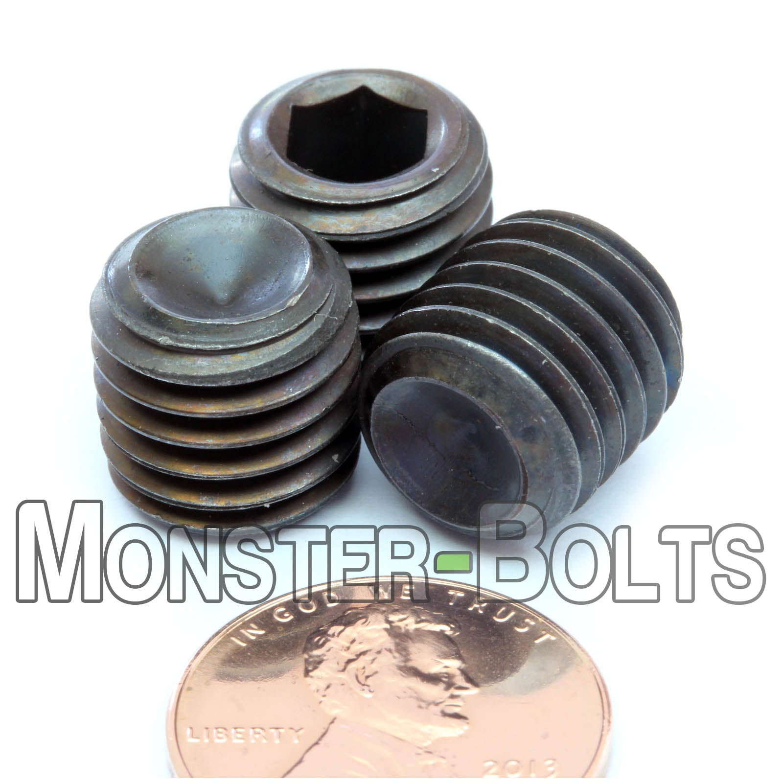 M12 Socket Set screws w/ Cup Point, Class 14.9 Alloy Steel with Black Oxide