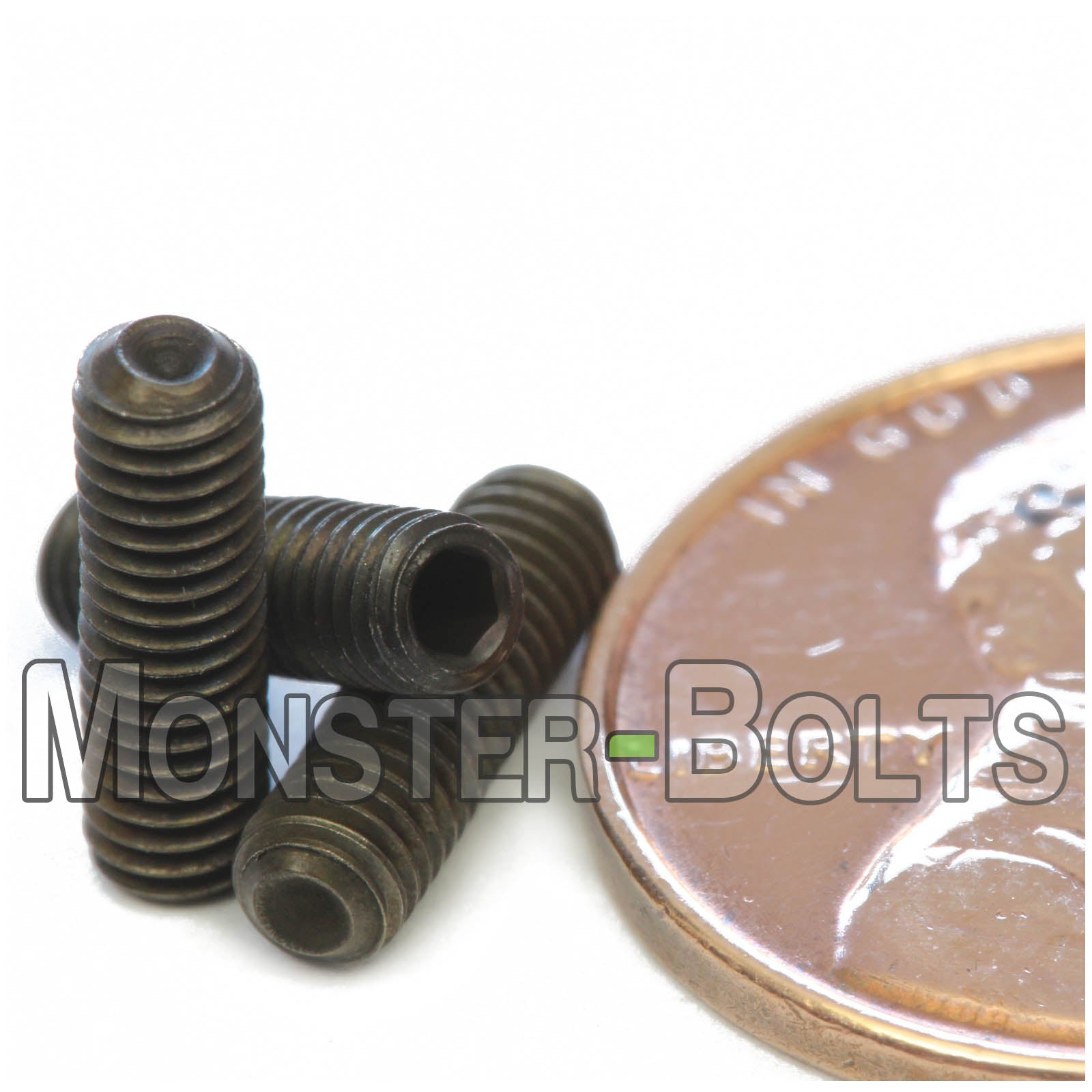 M3 Socket Set screws w/ Cup Point, Class 14.9 Alloy Steel with Black Oxide