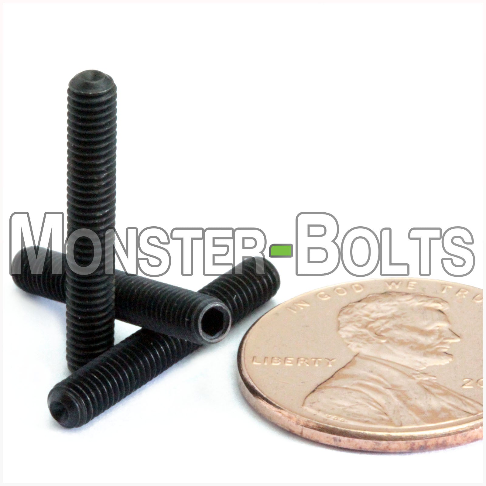 M3 Socket Set screws w/ Cup Point, Class 14.9 Alloy Steel with Black Oxide