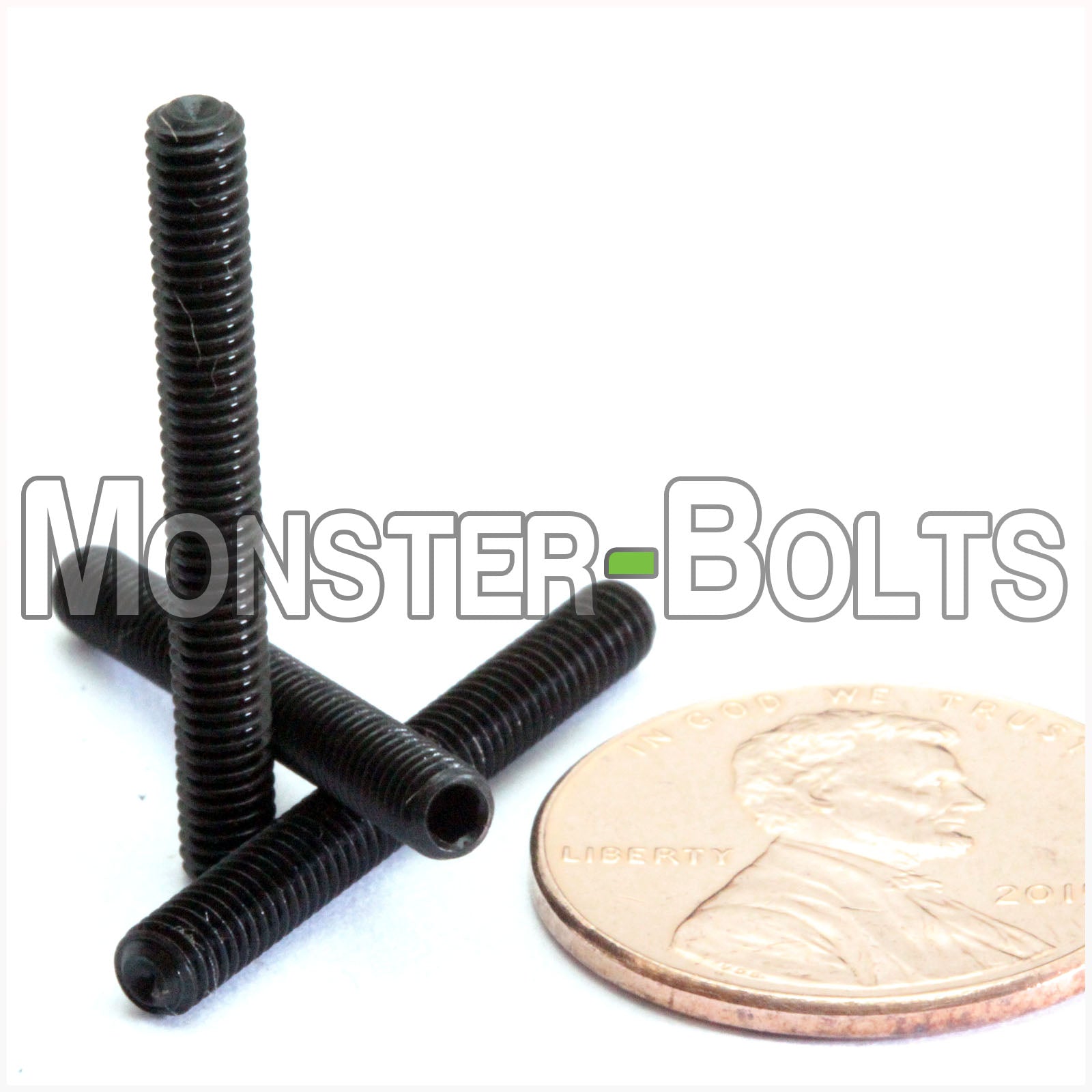 M3 Socket Set screws w/ Cup Point, Class 14.9 Alloy Steel with Black Oxide