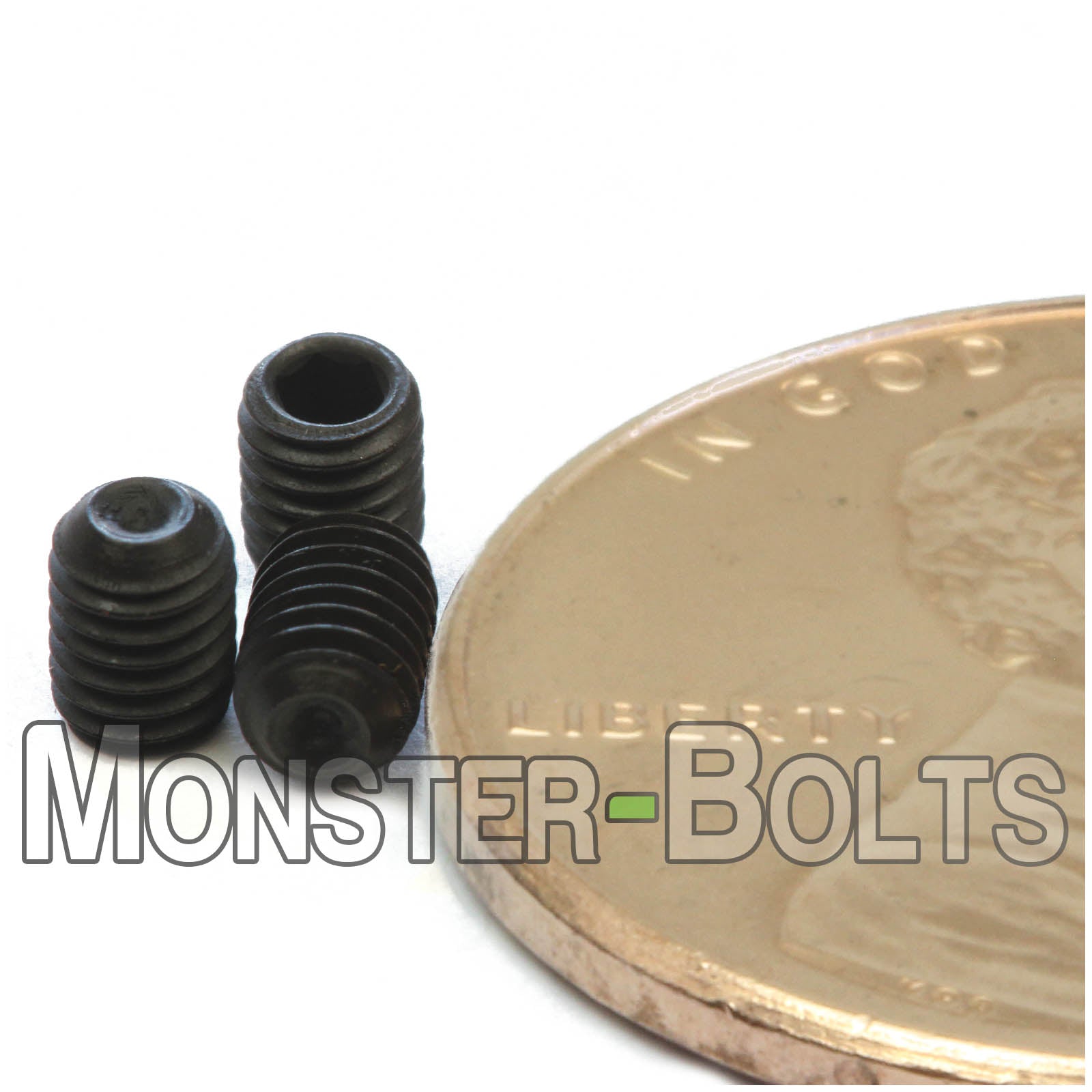 M3 Socket Set screws w/ Cup Point, Class 14.9 Alloy Steel with Black Oxide