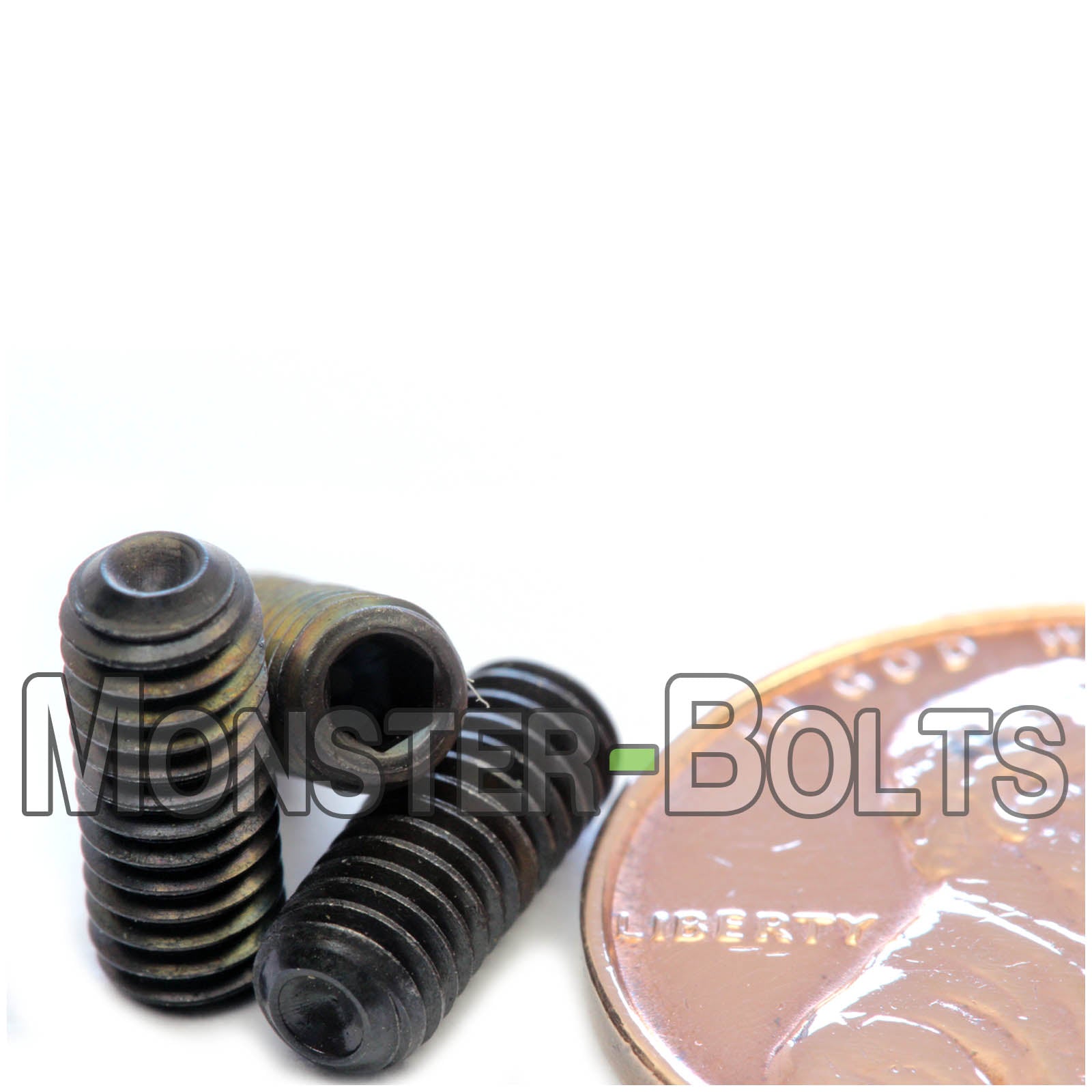 M4 Socket Set screws w/ Cup Point, Class 14.9 Alloy Steel with Black Oxide