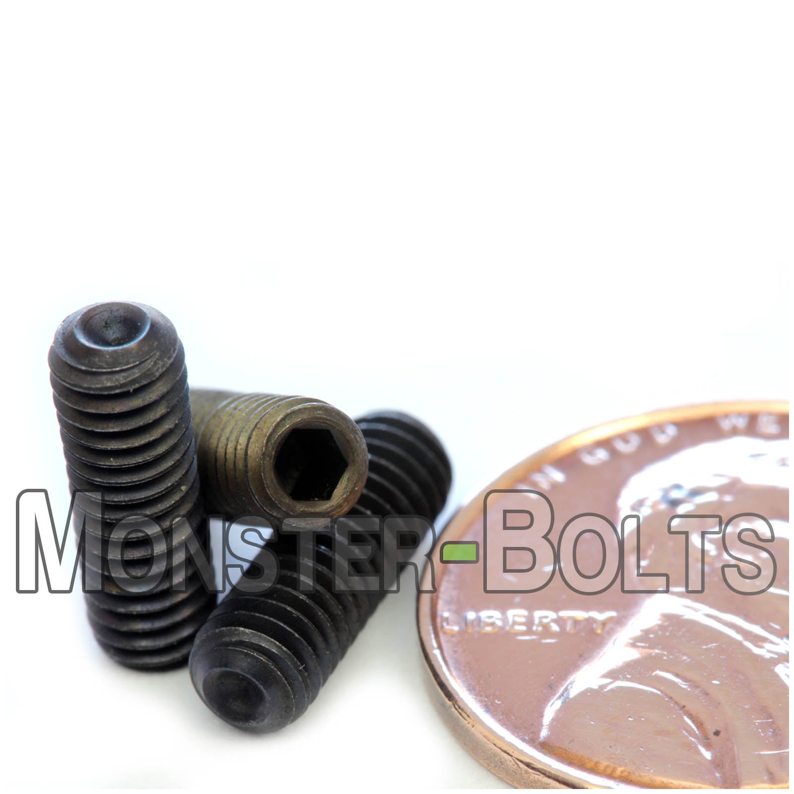 M4 Socket Set screws w/ Cup Point, Class 14.9 Alloy Steel with Black Oxide