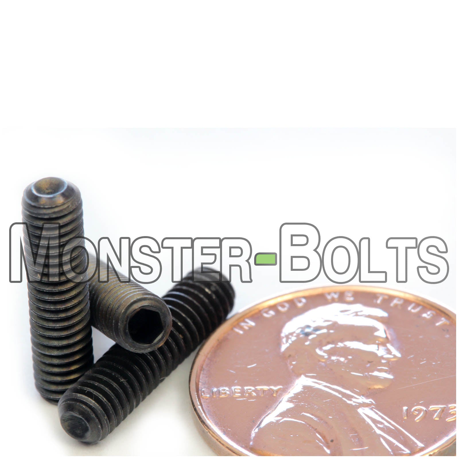 M4 Socket Set screws w/ Cup Point, Class 14.9 Alloy Steel with Black Oxide