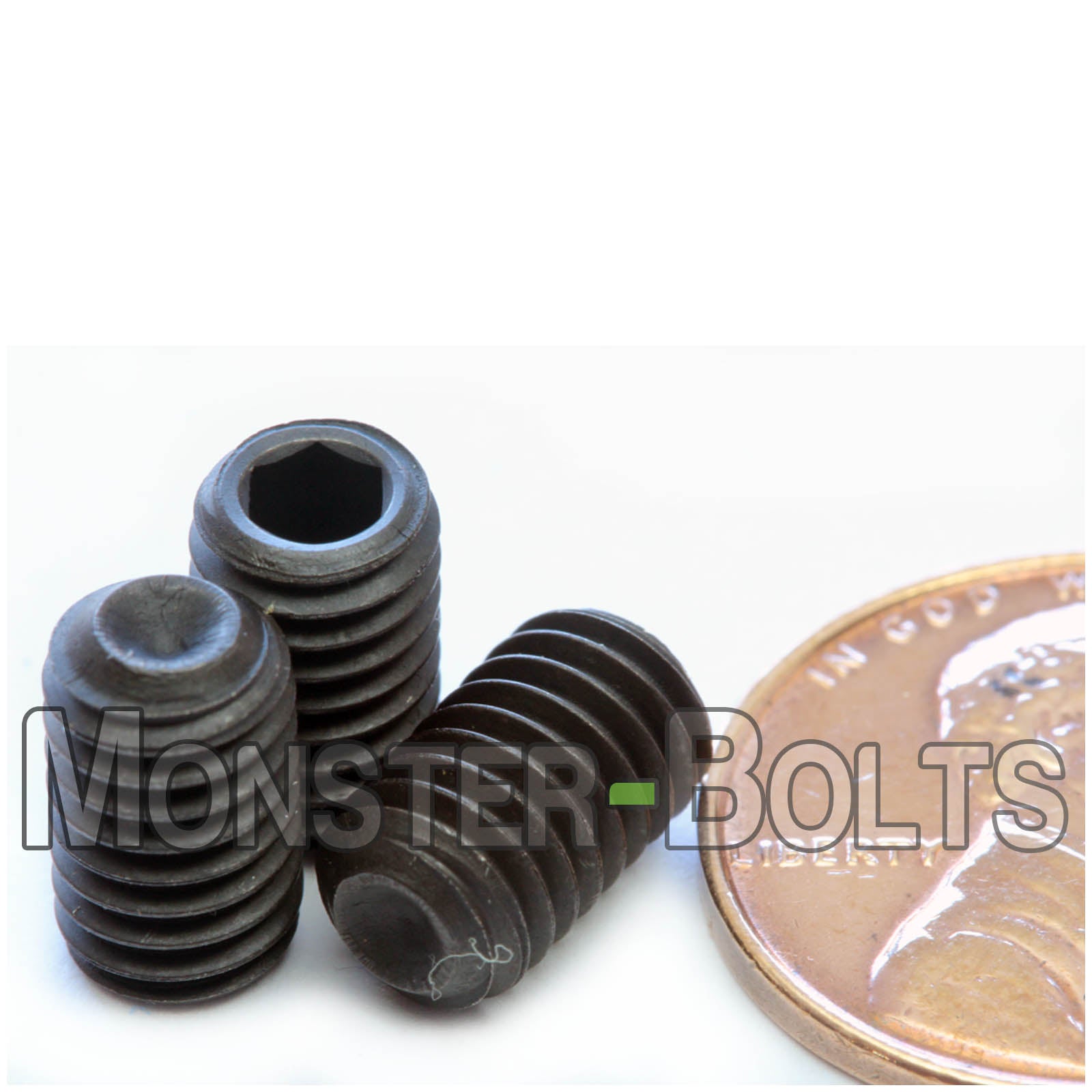 M6 Socket Set screws w/ Cup Point, Class 14.9 Alloy Steel with Black Oxide