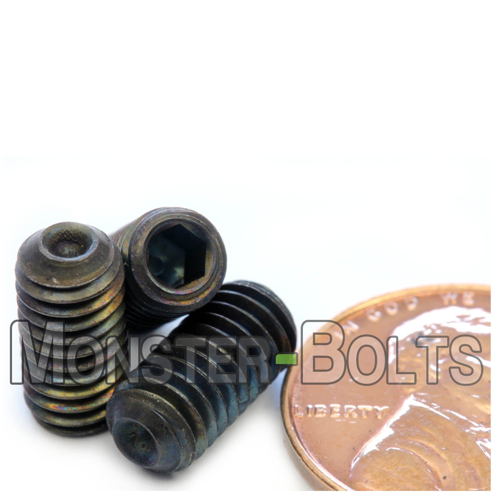 M6 Socket Set screws w/ Cup Point, Class 14.9 Alloy Steel with Black Oxide