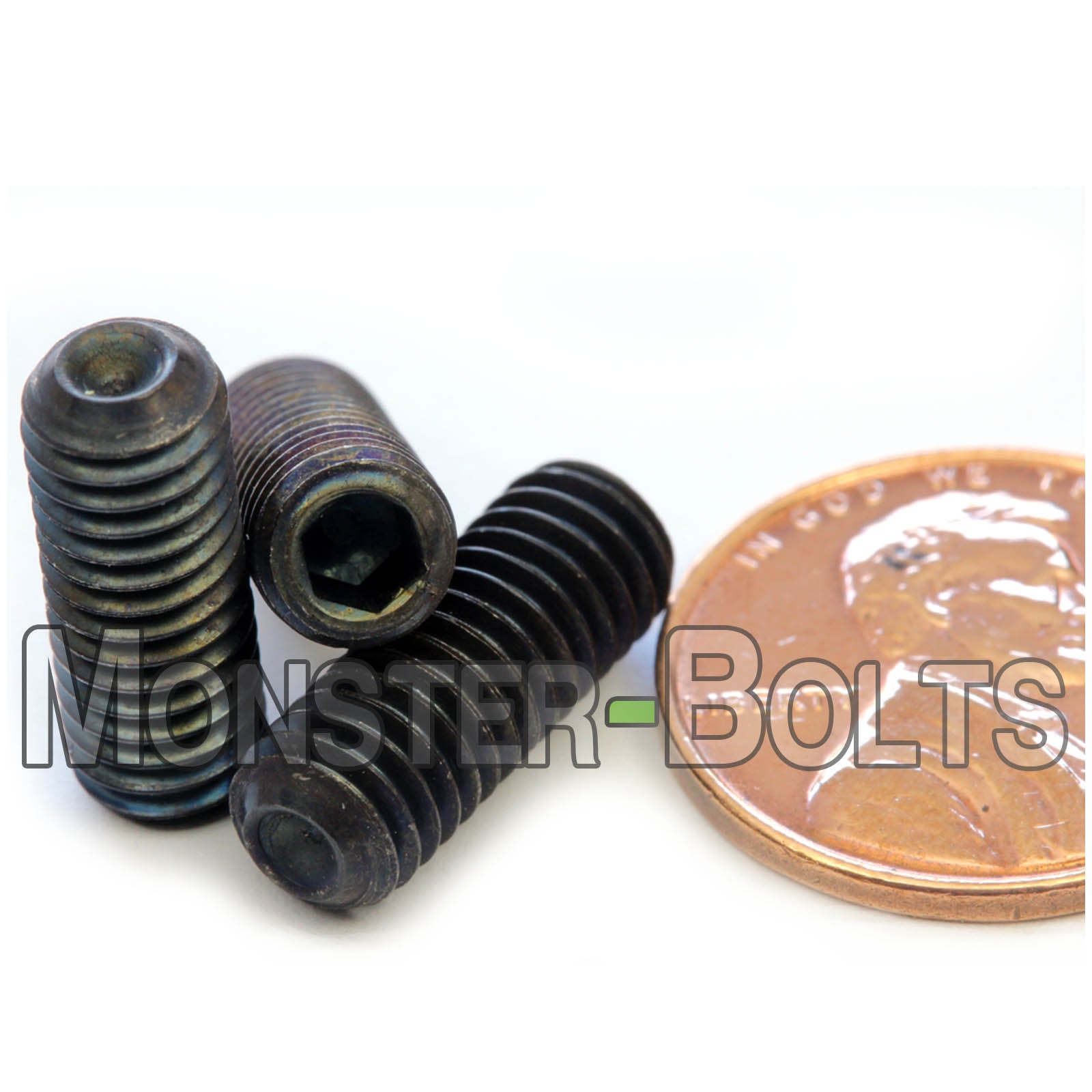 M6 Socket Set screws w/ Cup Point, Class 14.9 Alloy Steel with Black Oxide