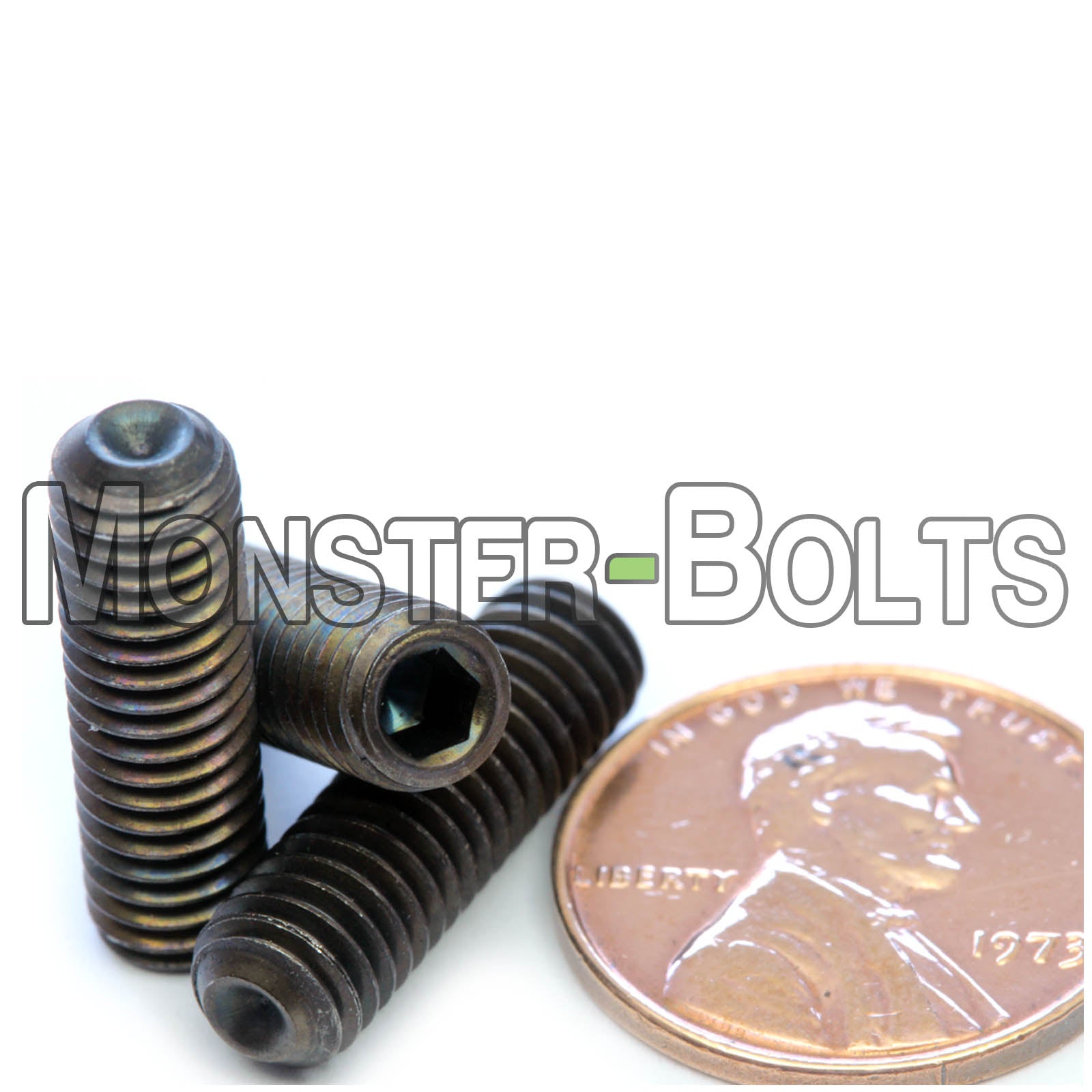 M6 Socket Set screws w/ Cup Point, Class 14.9 Alloy Steel with Black Oxide