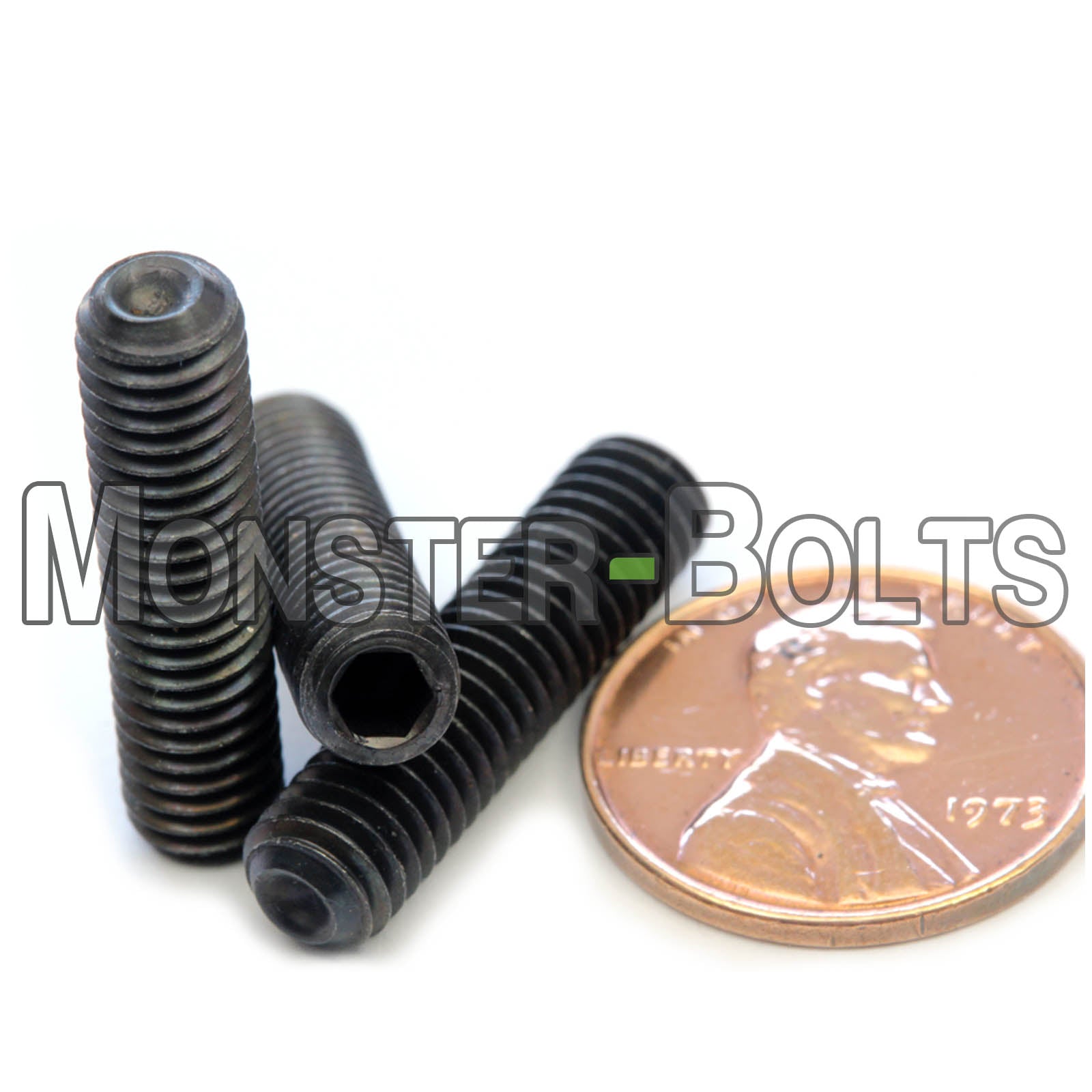 M6 Socket Set screws w/ Cup Point, Class 14.9 Alloy Steel with Black Oxide