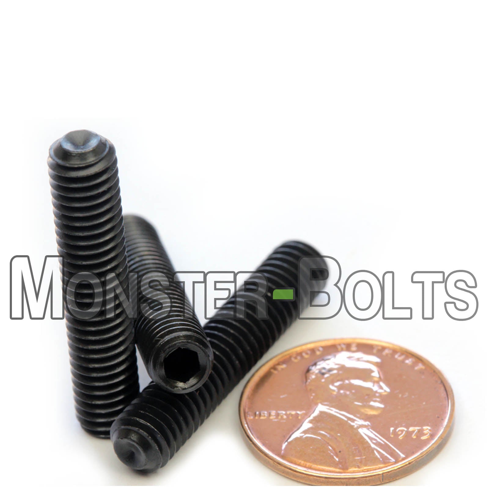 M6 Socket Set screws w/ Cup Point, Class 14.9 Alloy Steel with Black Oxide