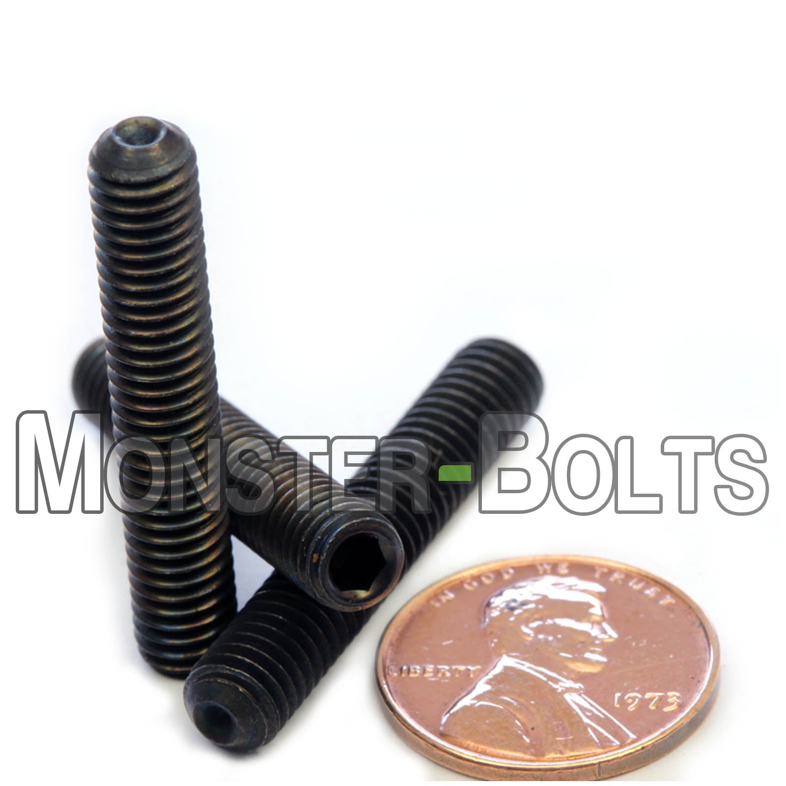 M6 Socket Set screws w/ Cup Point, Class 14.9 Alloy Steel with Black Oxide