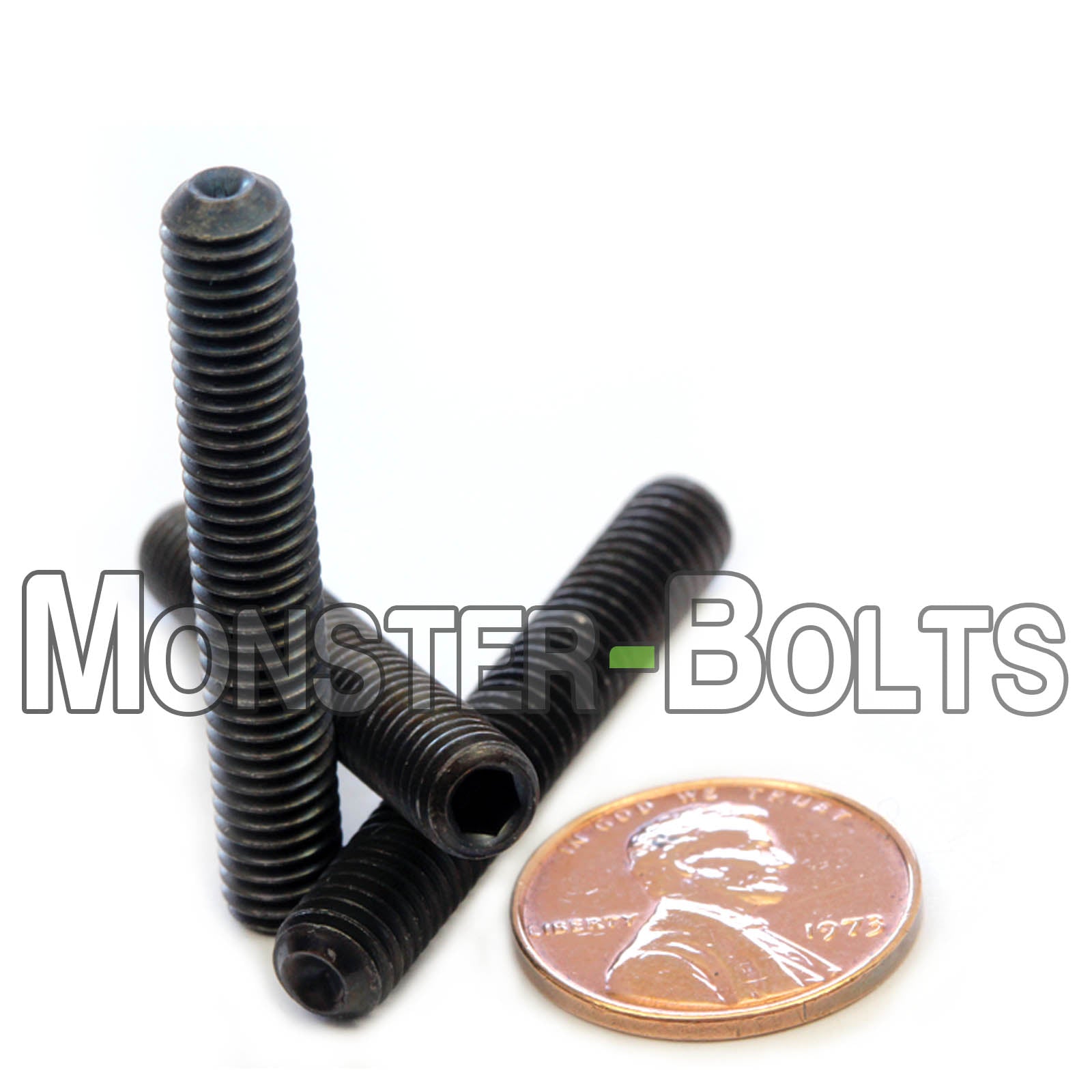 M6 Socket Set screws w/ Cup Point, Class 14.9 Alloy Steel with Black Oxide