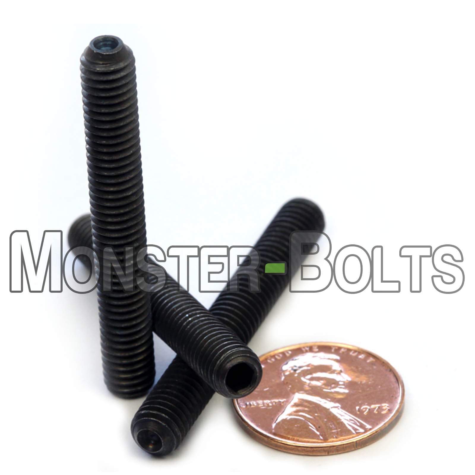 M6 Socket Set screws w/ Cup Point, Class 14.9 Alloy Steel with Black Oxide