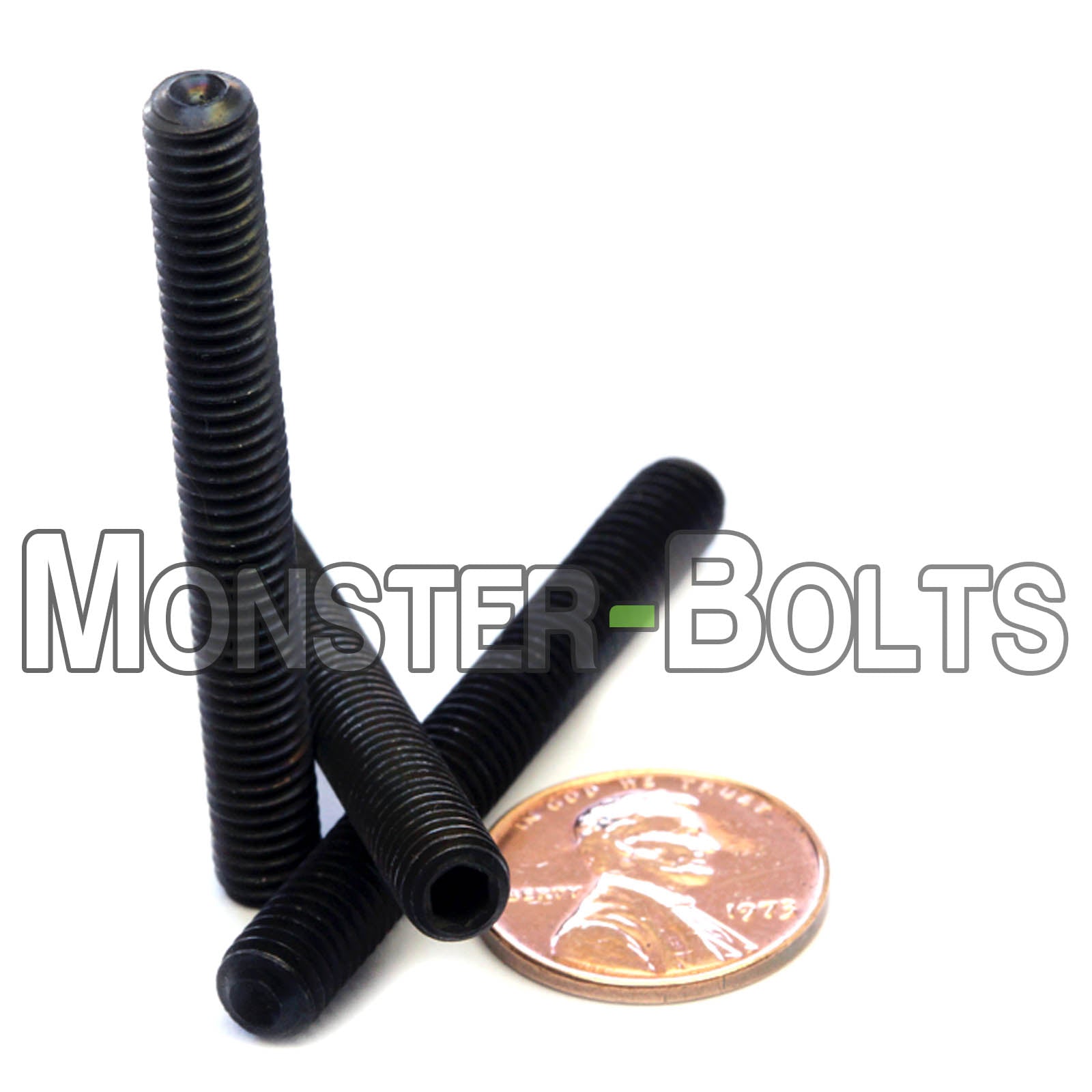 M6 Socket Set screws w/ Cup Point, Class 14.9 Alloy Steel with Black Oxide