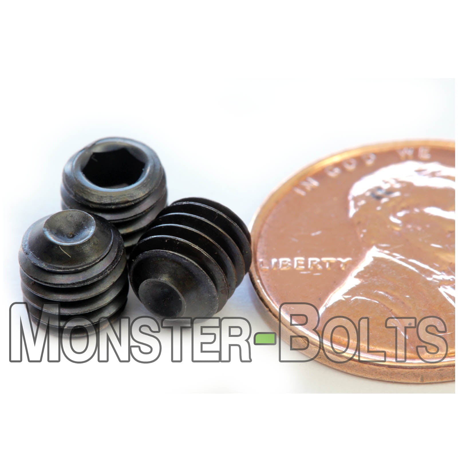 M6 Socket Set screws w/ Cup Point, Class 14.9 Alloy Steel with Black Oxide