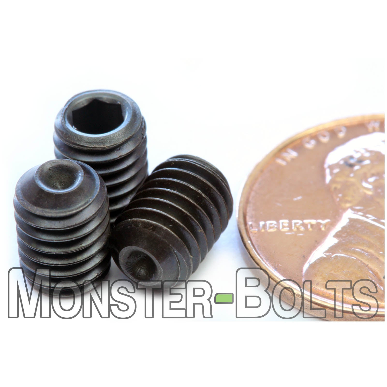 M6 Socket Set screws w/ Cup Point, Class 14.9 Alloy Steel with Black Oxide