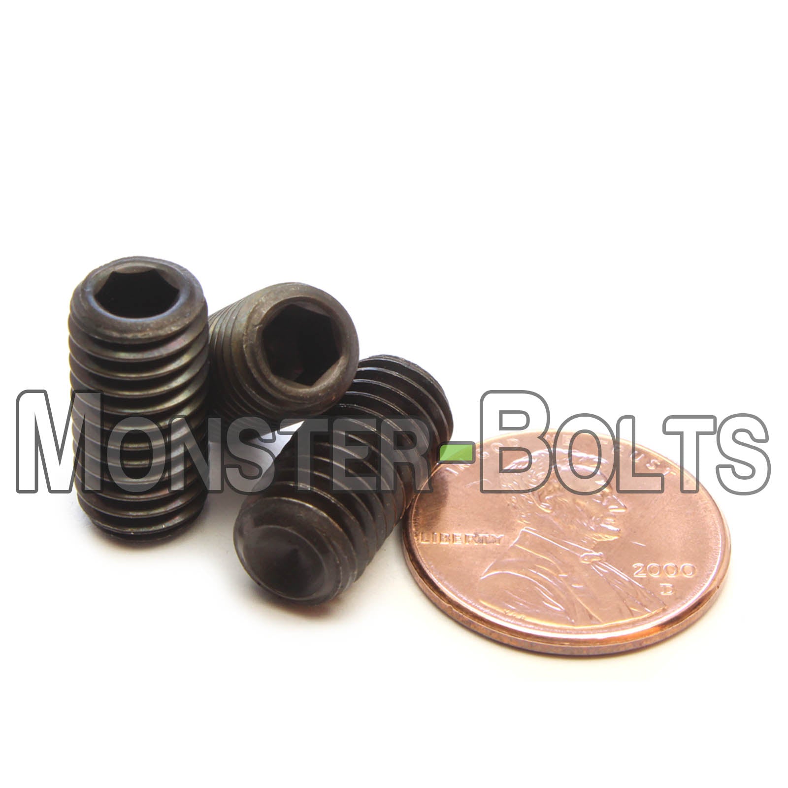 M8 Socket Set screws w/ Cup Point, Class 14.9 Alloy Steel with Black Oxide