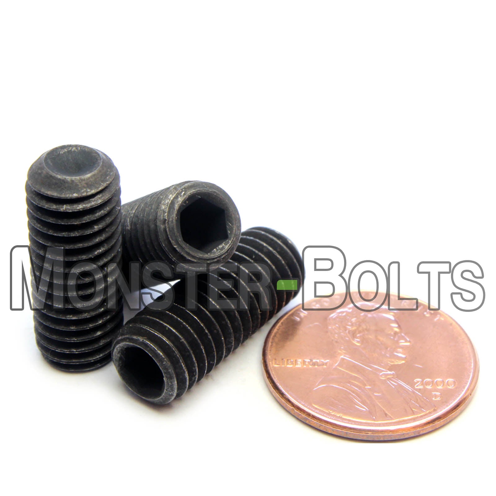 M8 Socket Set screws w/ Cup Point, Class 14.9 Alloy Steel with Black Oxide