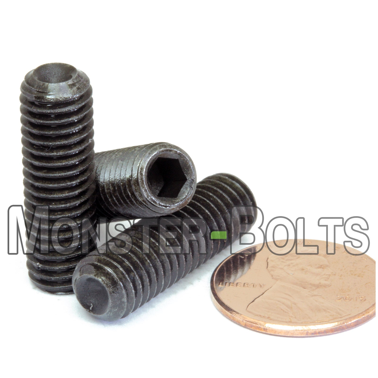 M8 Socket Set screws w/ Cup Point, Class 14.9 Alloy Steel with Black Oxide