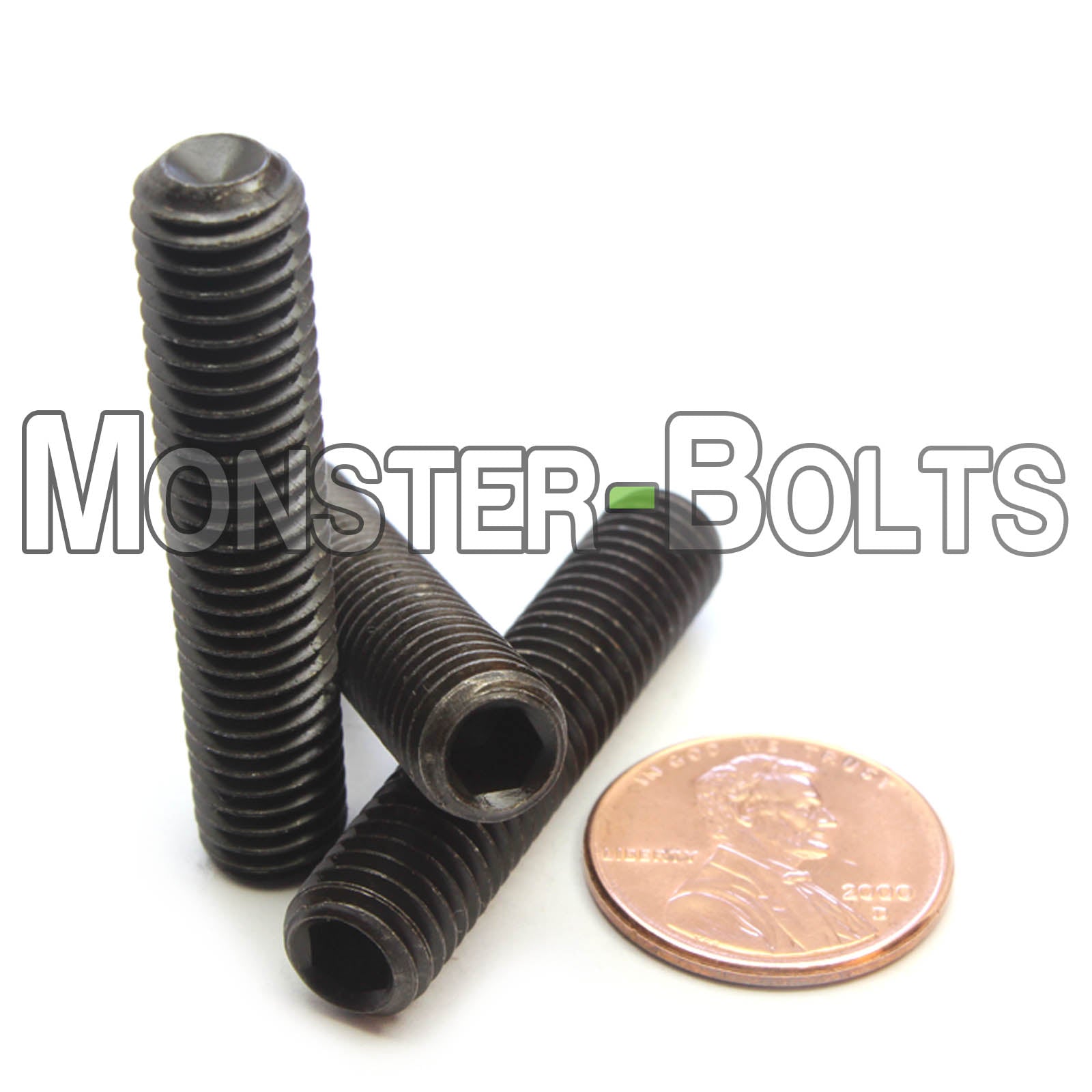 M8 Socket Set screws w/ Cup Point, Class 14.9 Alloy Steel with Black Oxide