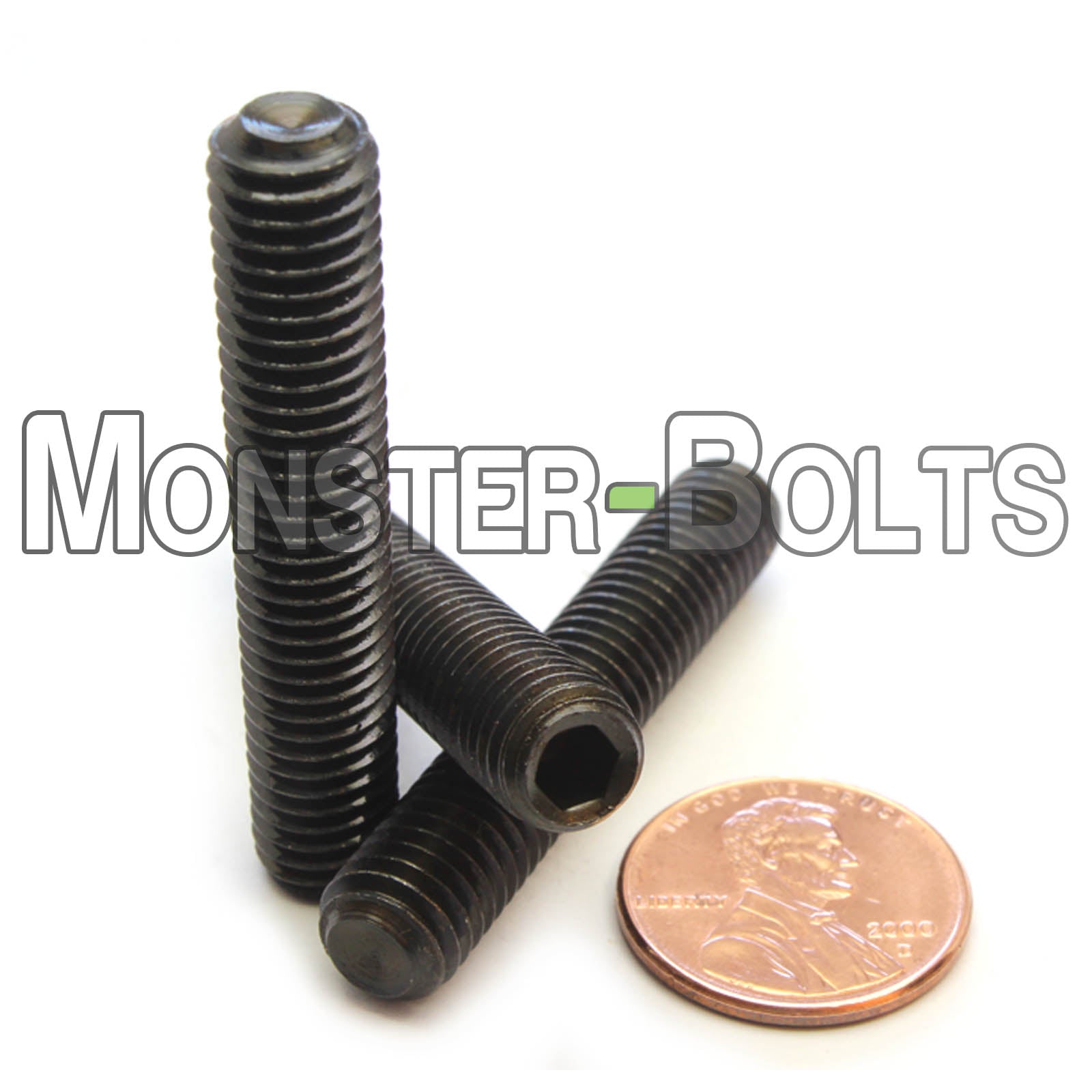 M8 Socket Set screws w/ Cup Point, Class 14.9 Alloy Steel with Black Oxide