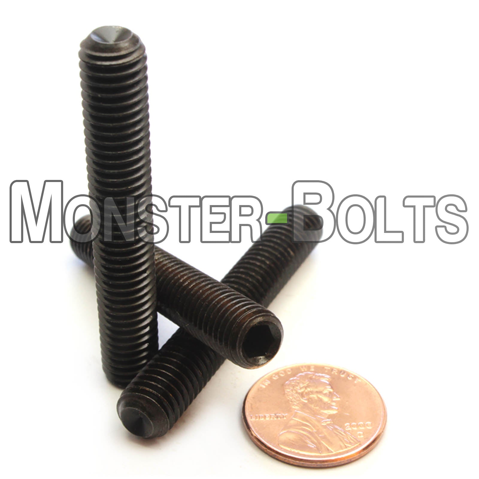 M8 Socket Set screws w/ Cup Point, Class 14.9 Alloy Steel with Black Oxide