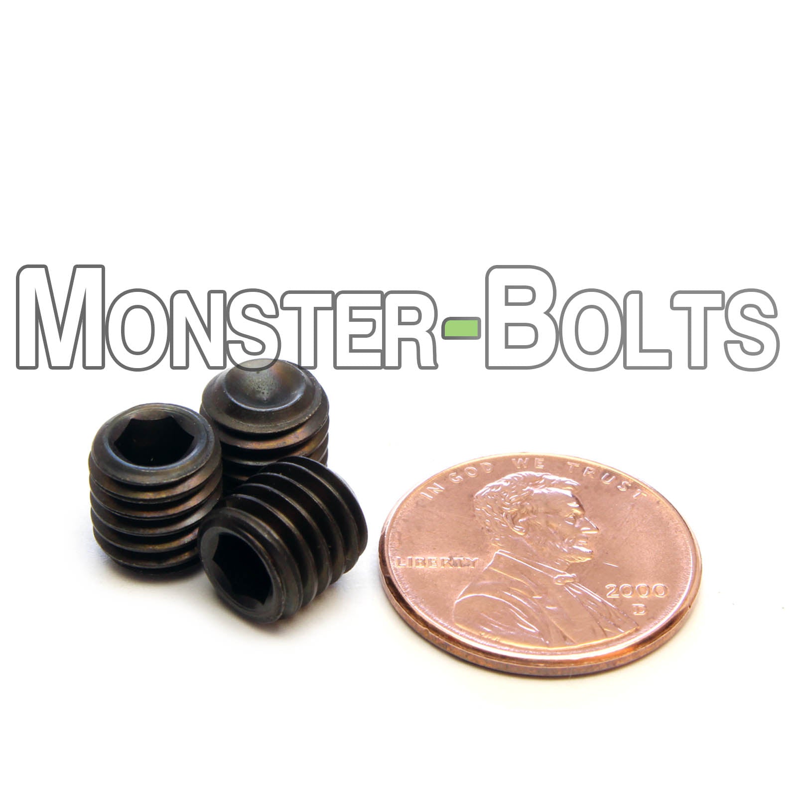 M8 Socket Set screws w/ Cup Point, Class 14.9 Alloy Steel with Black Oxide