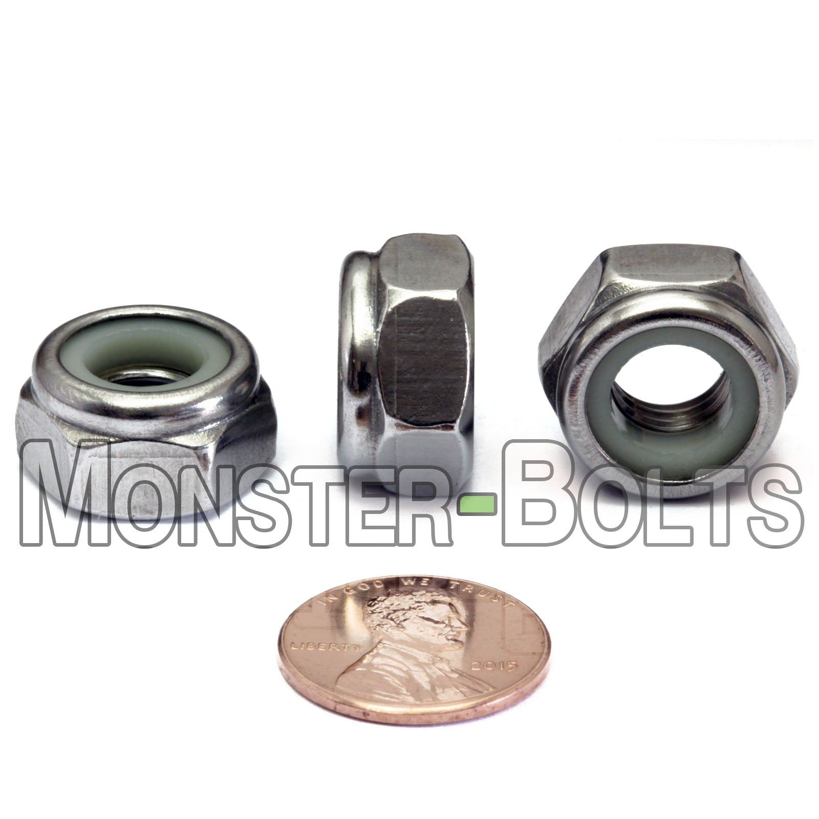 Metric Nylon Insert Hex Lock Nuts - Stainless Steel DIN 985 18-8 / A2