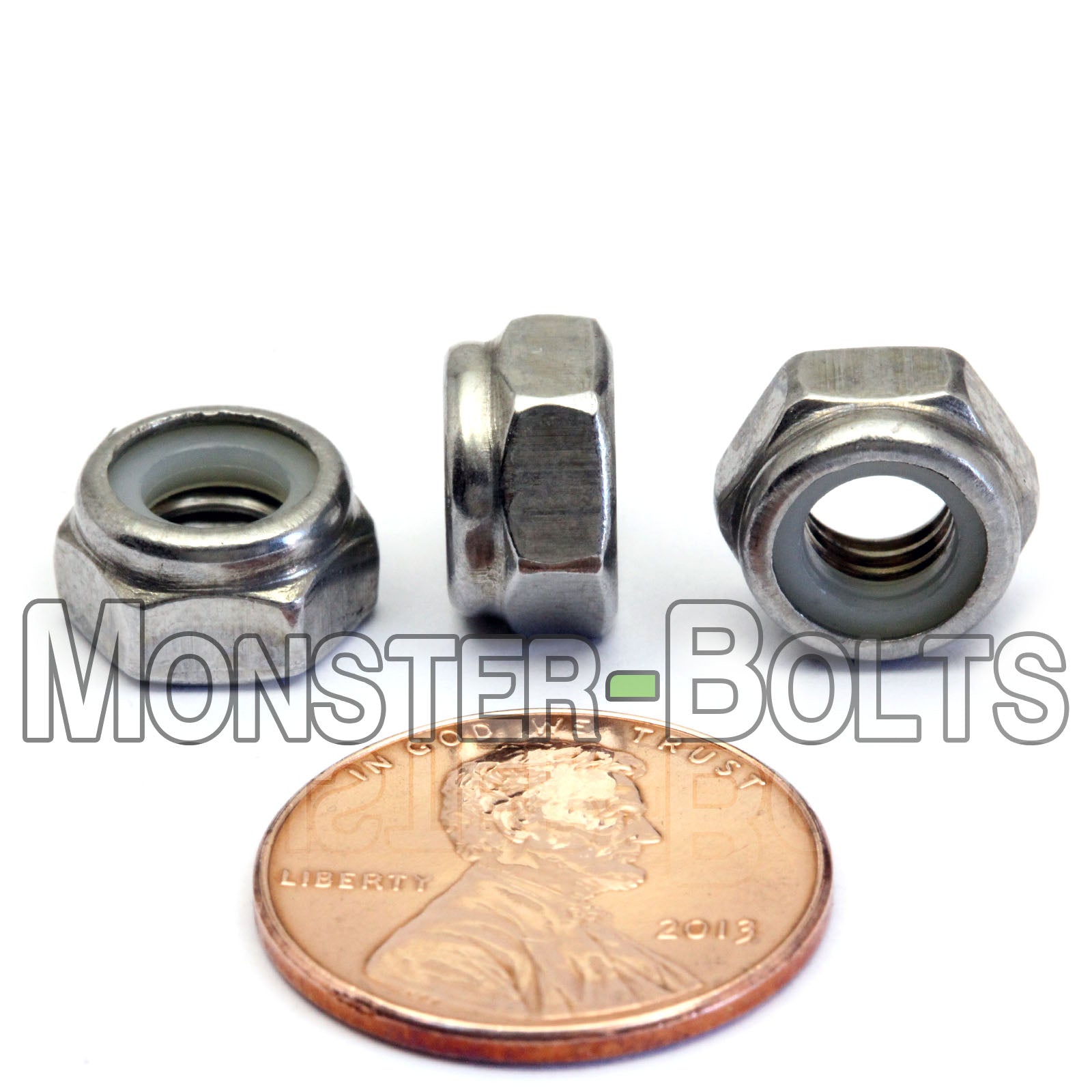 Metric Nylon Insert Hex Lock Nuts - Stainless Steel DIN 985 18-8 / A2