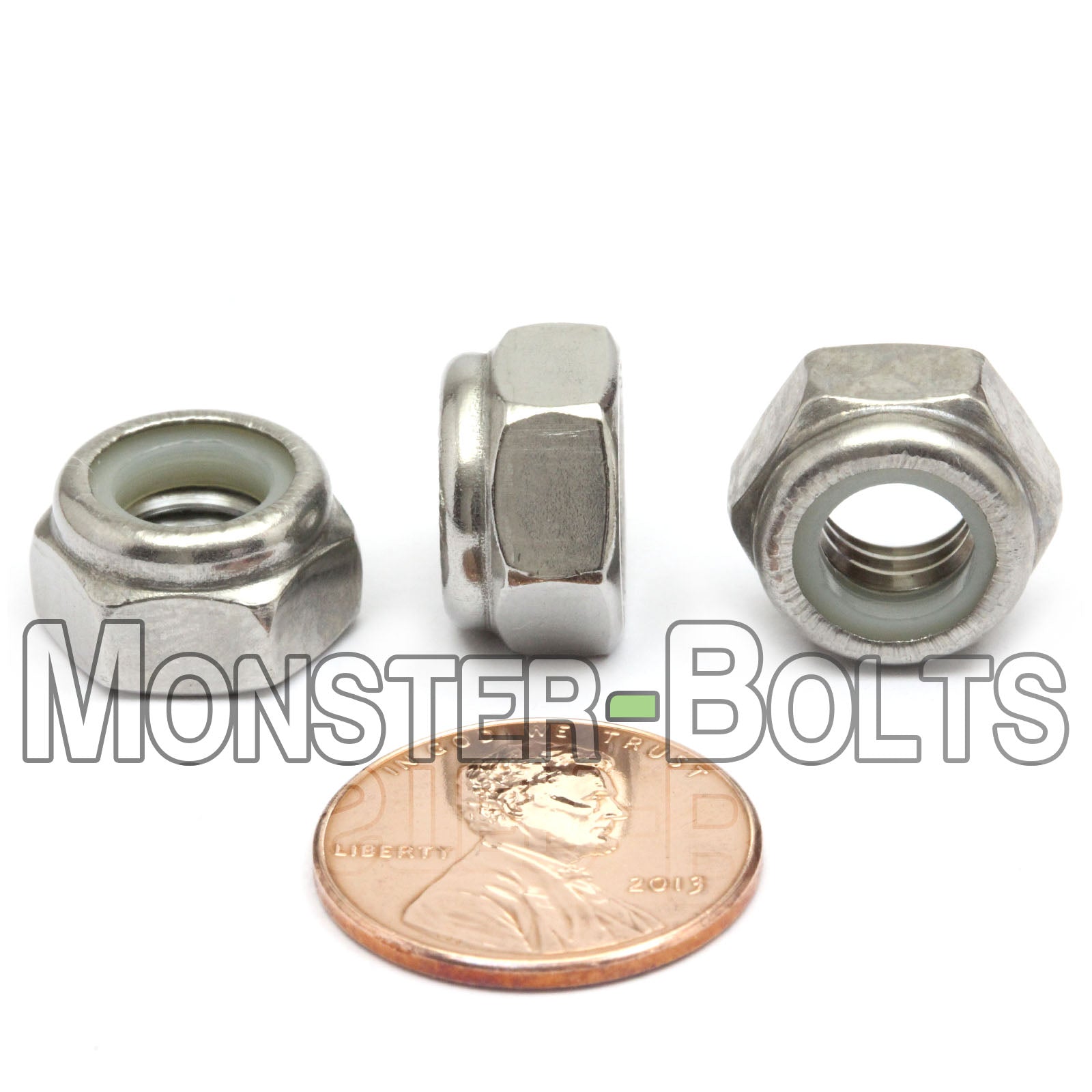 Metric Nylon Insert Hex Lock Nuts - Stainless Steel DIN 985 18-8 / A2