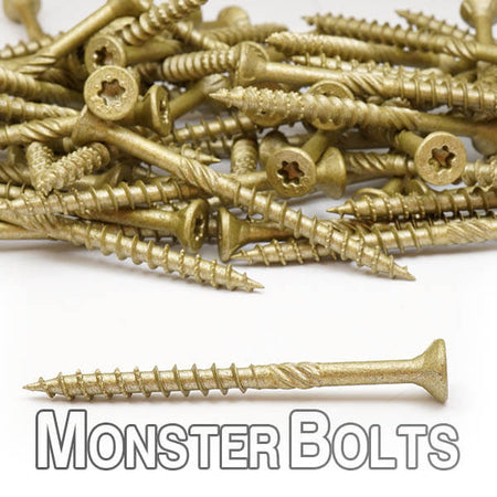 Wood screws for decks and outdoor use