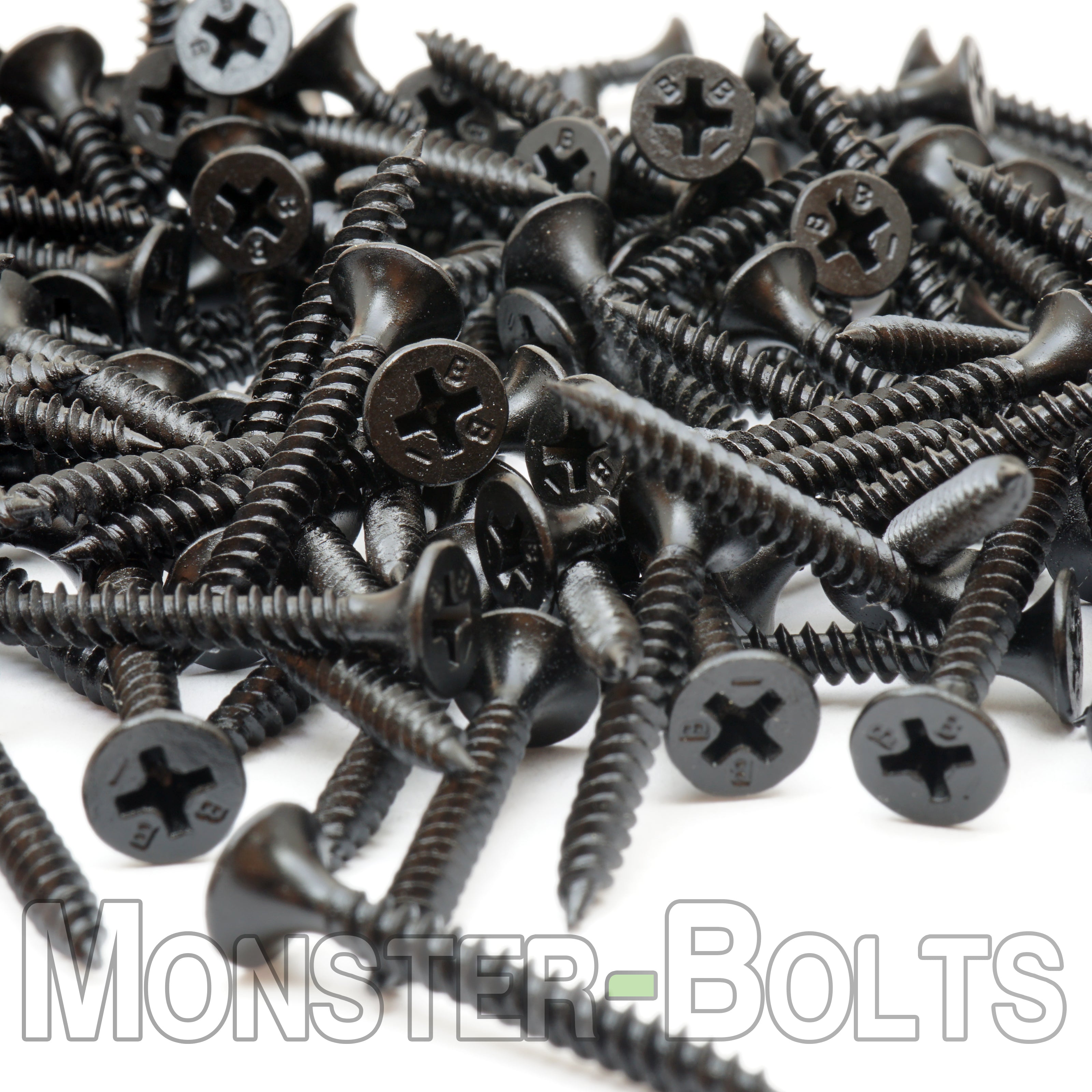 Bugle Head Phillips Fine Thread Drywall Screws, Black Phosphate (Taiwan) - Proferred Drywallerz™ (Bulk)