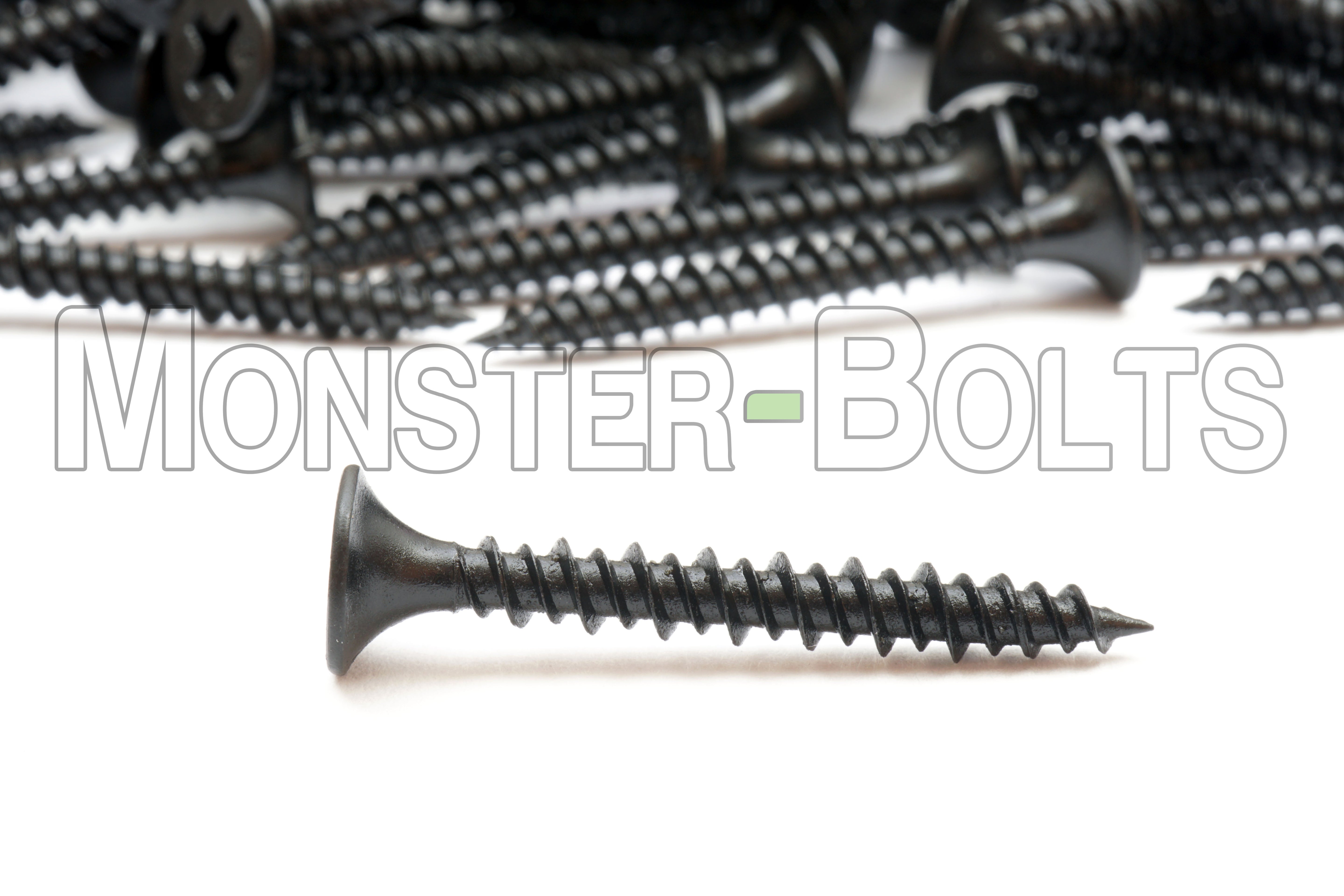 Bugle Head Phillips High-Low Thread Drywall Screws, Black Phosphate (Taiwan) - Proferred Drywallerz™ (Bulk)