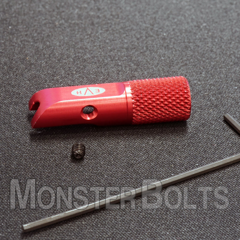 EVH D-Tuna fine tune set screw with a knurled tip. Shown with screw removed.