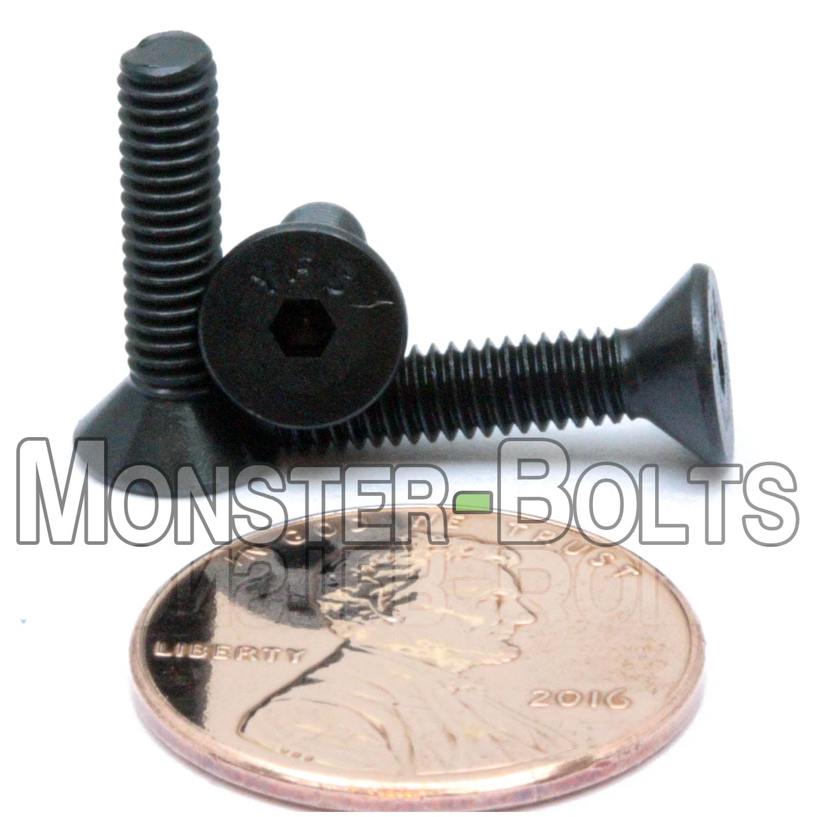 BULK #6-40 Flat Head Socket Cap screws, Alloy Steel with Black Oxide, Fine Thread