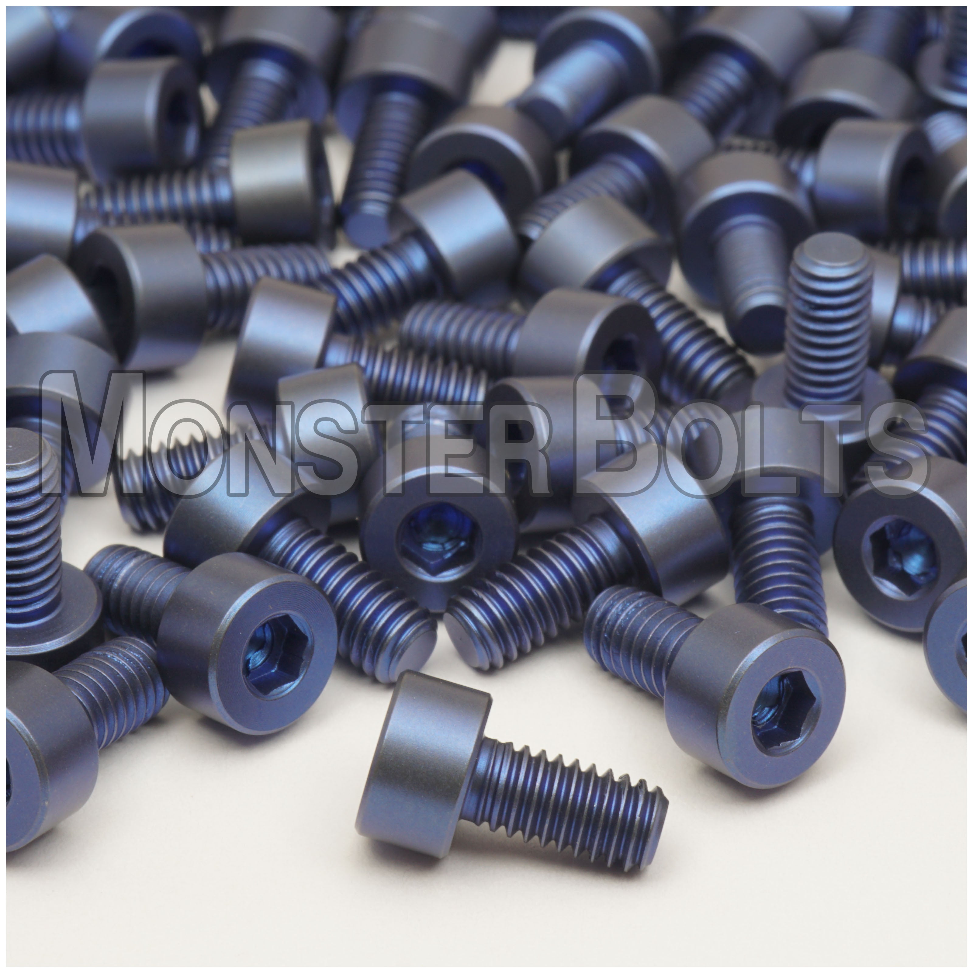 B-Stock Titanium Guitar Locking Nut Screws, 'Med Blue' Anodized - Floyd Rose Tremolo