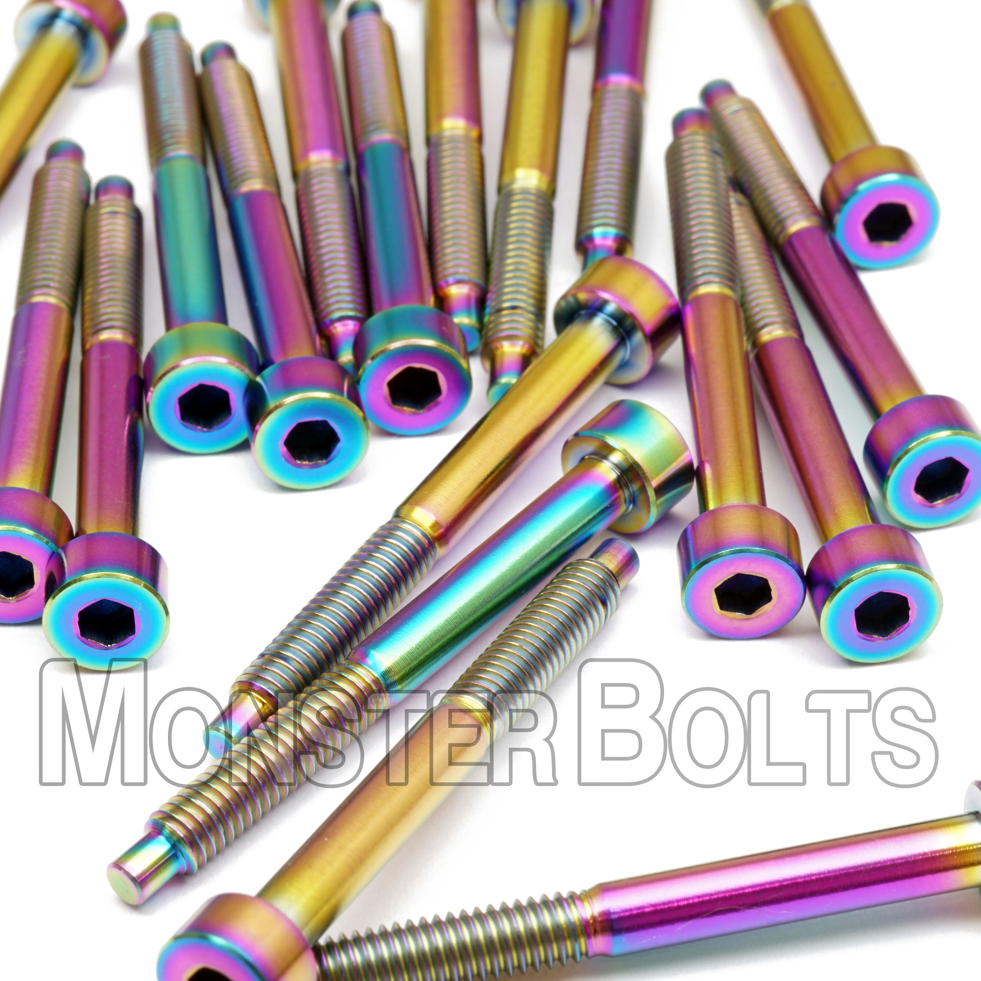 Guitar String Lock Screws, Oil Slick Anodized Titanium - OFR Floyd Rose and Ibanez Edge Tremolos