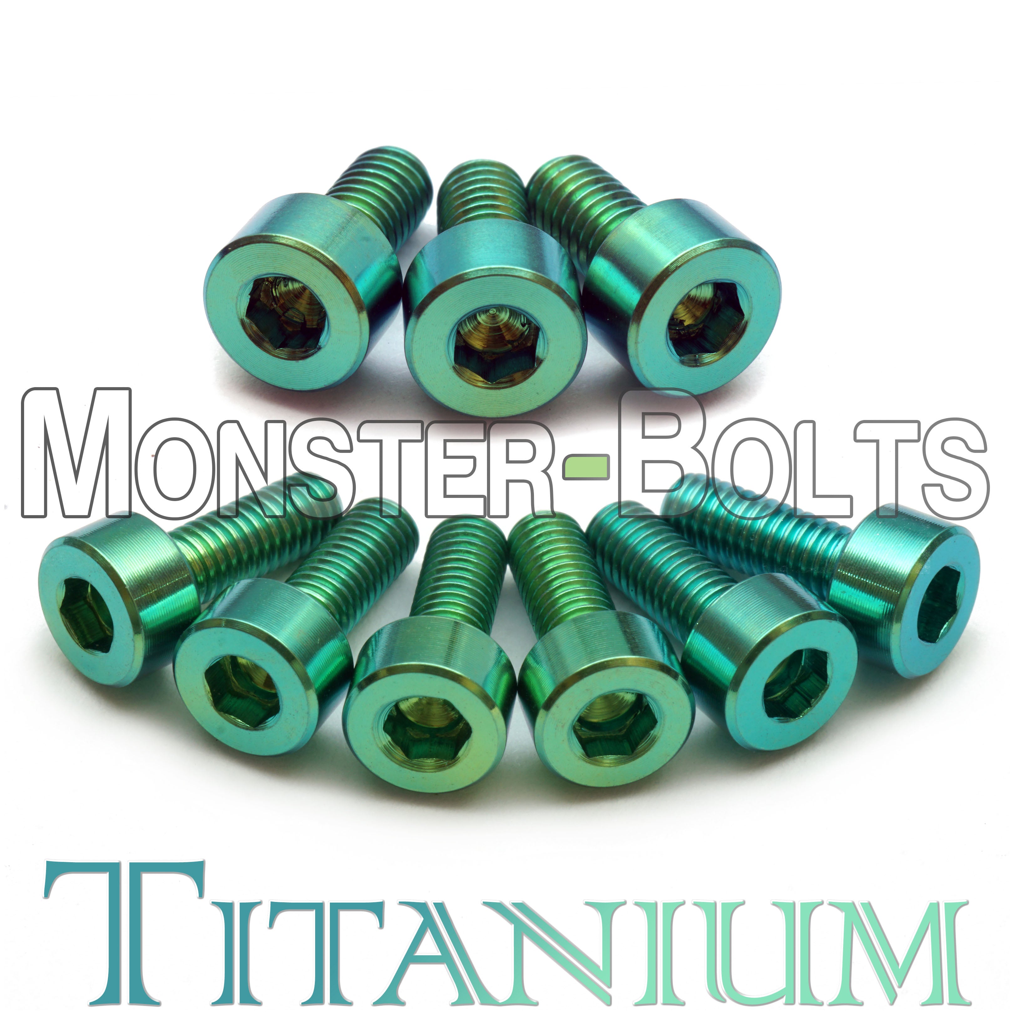 Guitar Locking Nut and Saddle Intonation Screws, Teal Anodized Titanium - Floyd Rose Tremolo