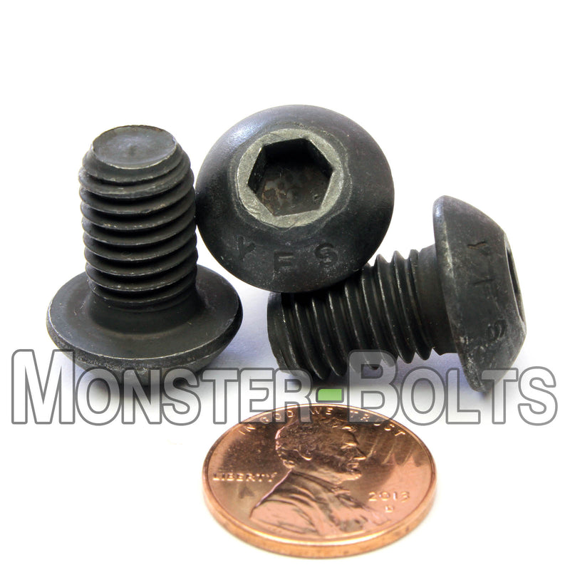M10 Button Head Socket Cap screws, 12.9 Alloy Steel w/ Black Oxide