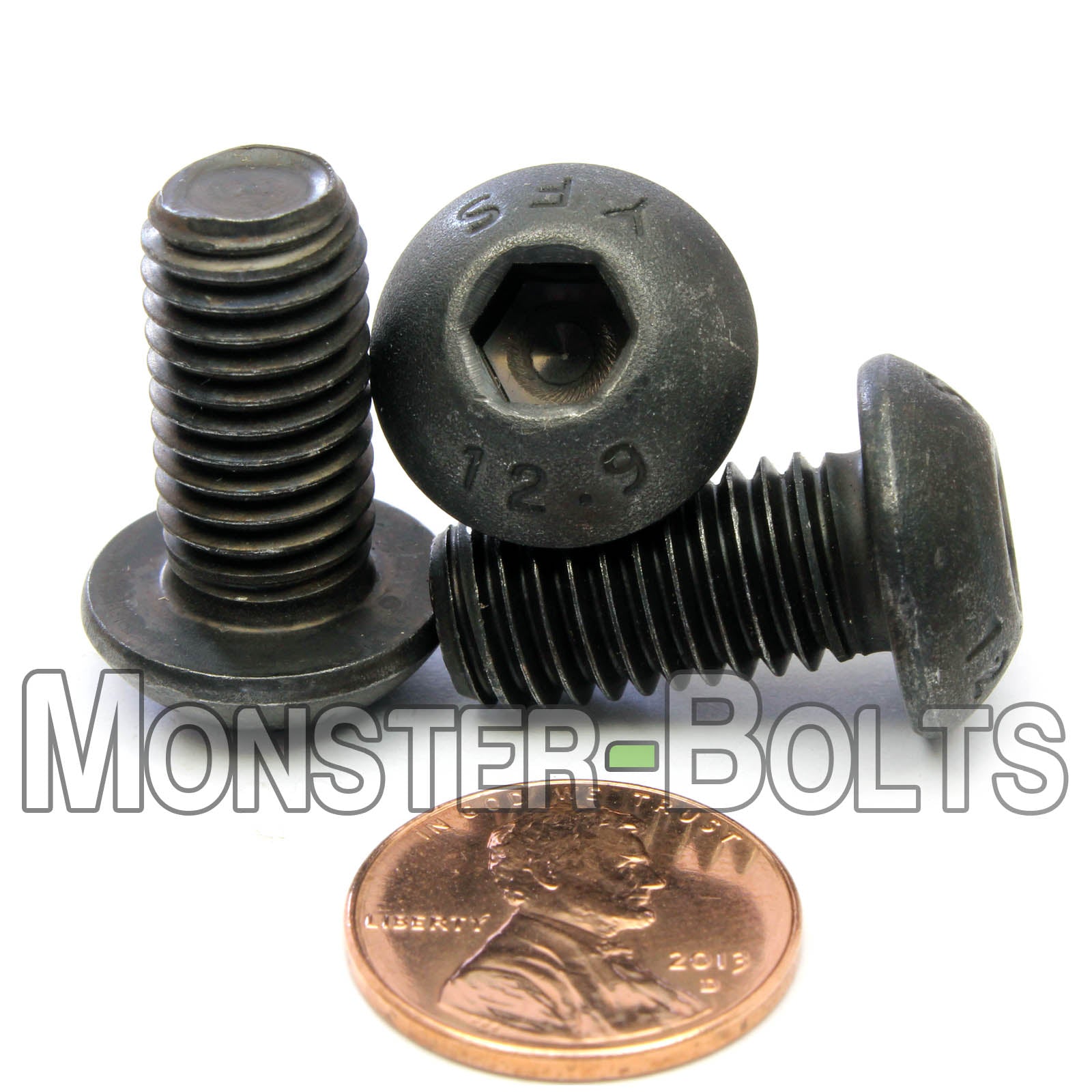 Bulk M10 Button Head Socket Cap screws, 12.9 Alloy Steel w/ Black Oxide