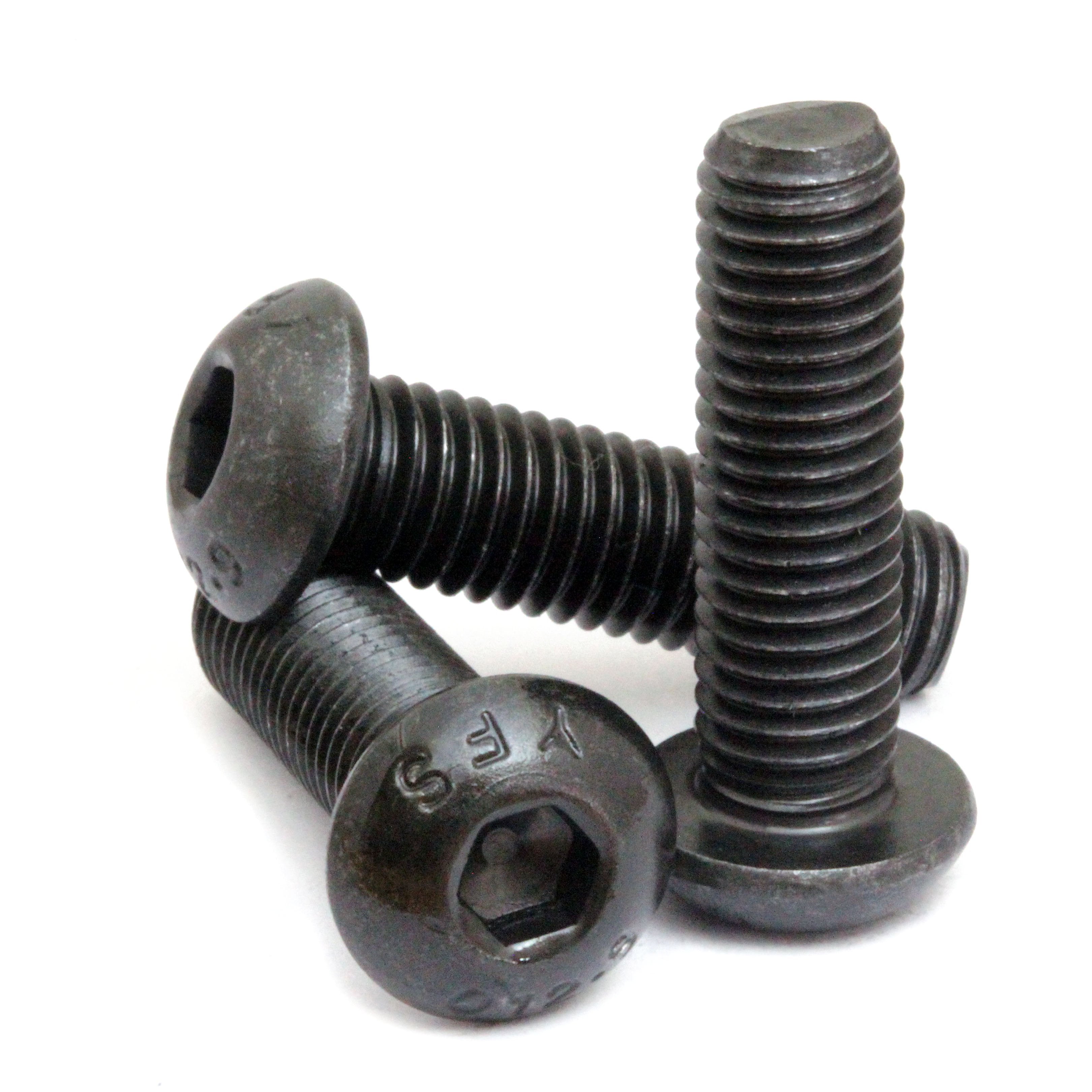 Bulk M10 Button Head Socket Cap screws, 12.9 Alloy Steel w/ Black Oxide