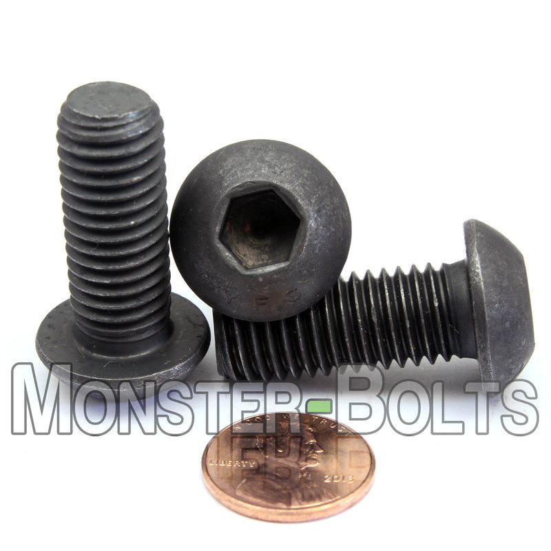 Bulk M12 Button Head Socket Cap screws, 12.9 Alloy Steel with Black Oxide