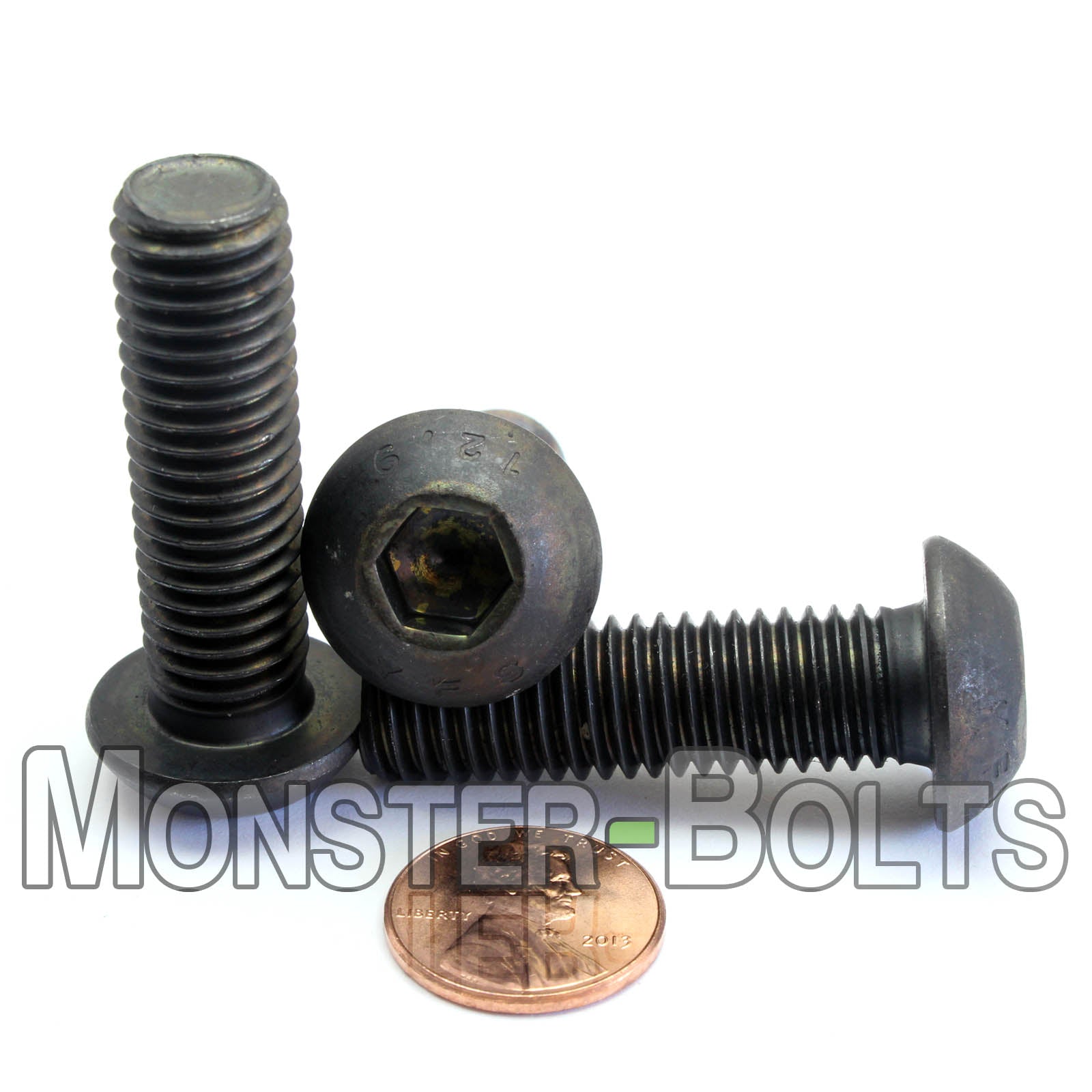 Bulk M12 Button Head Socket Cap screws, 12.9 Alloy Steel with Black Oxide