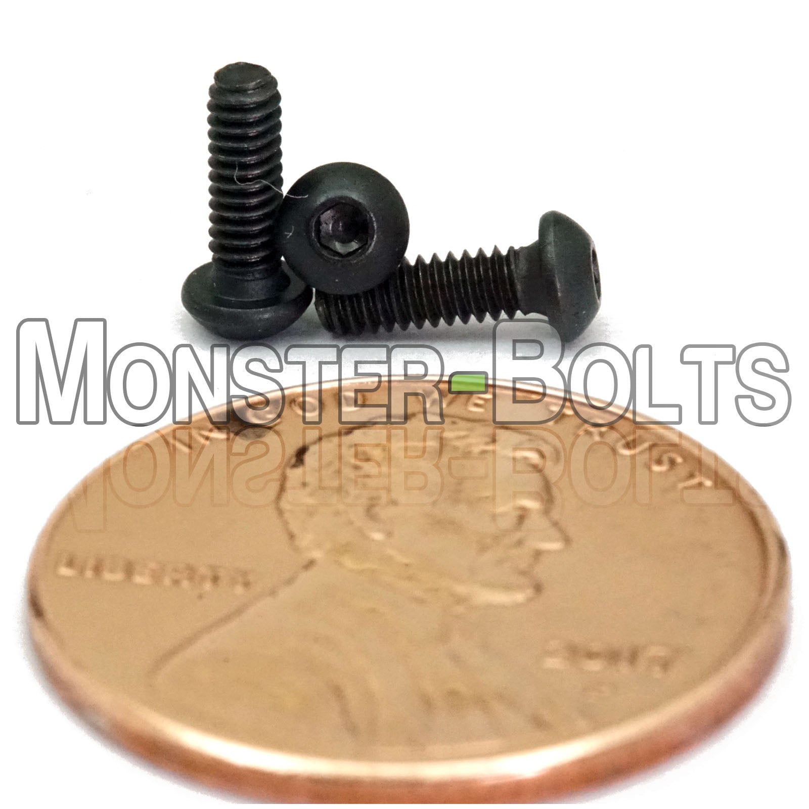 M2 Button Head Socket Cap screws, 12.9 Alloy Steel with Black Oxide