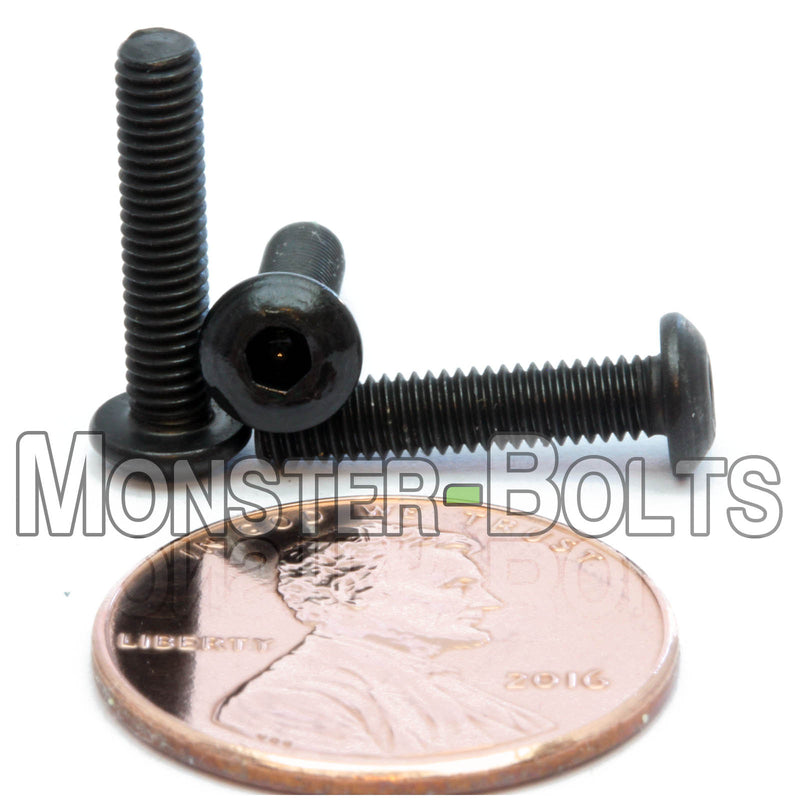 Bulk M3 Button Head Socket Cap screws, 12.9 Alloy Steel w/ Black Oxide