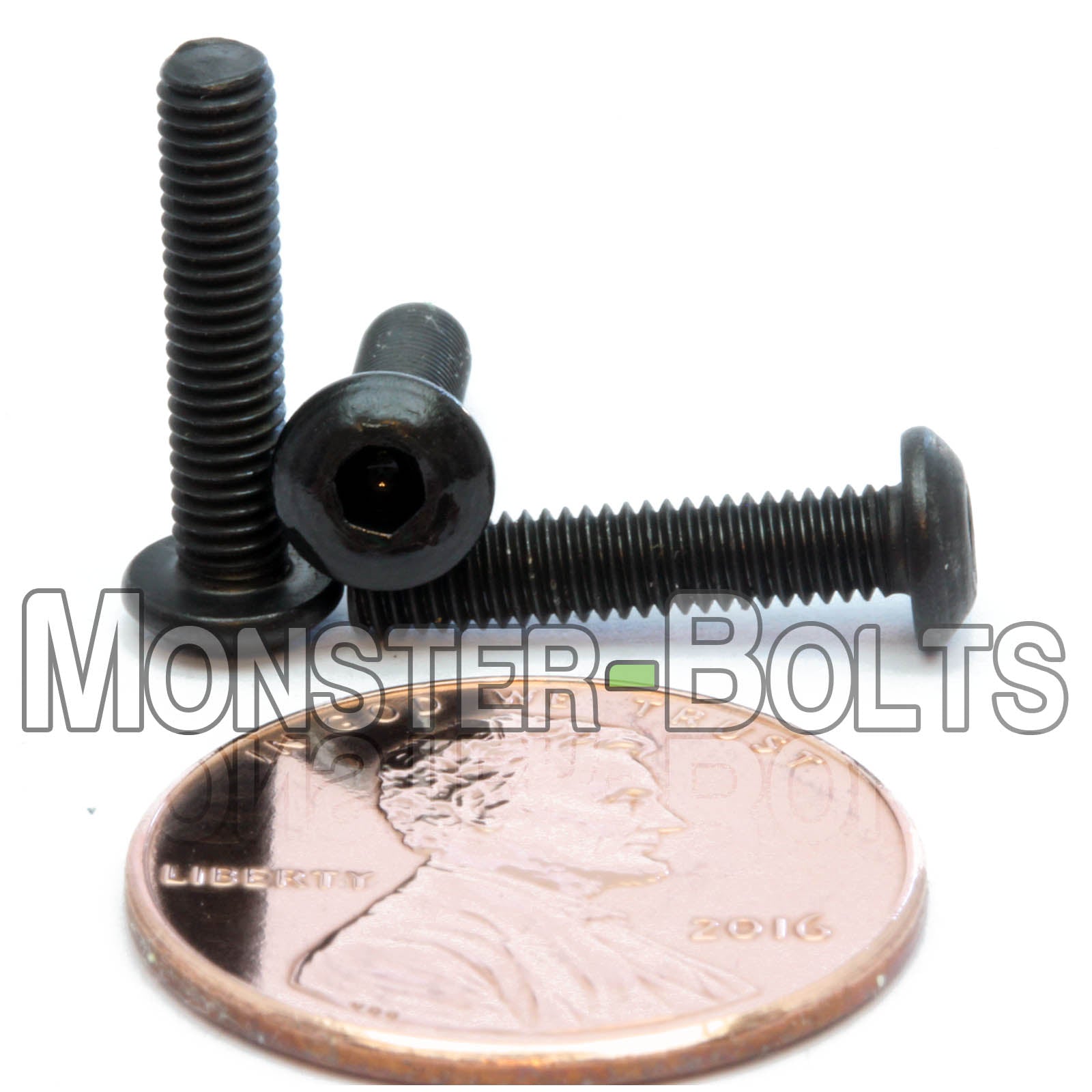 M3 Button Head Socket Cap screws, 12.9 Alloy Steel w/ Black Oxide