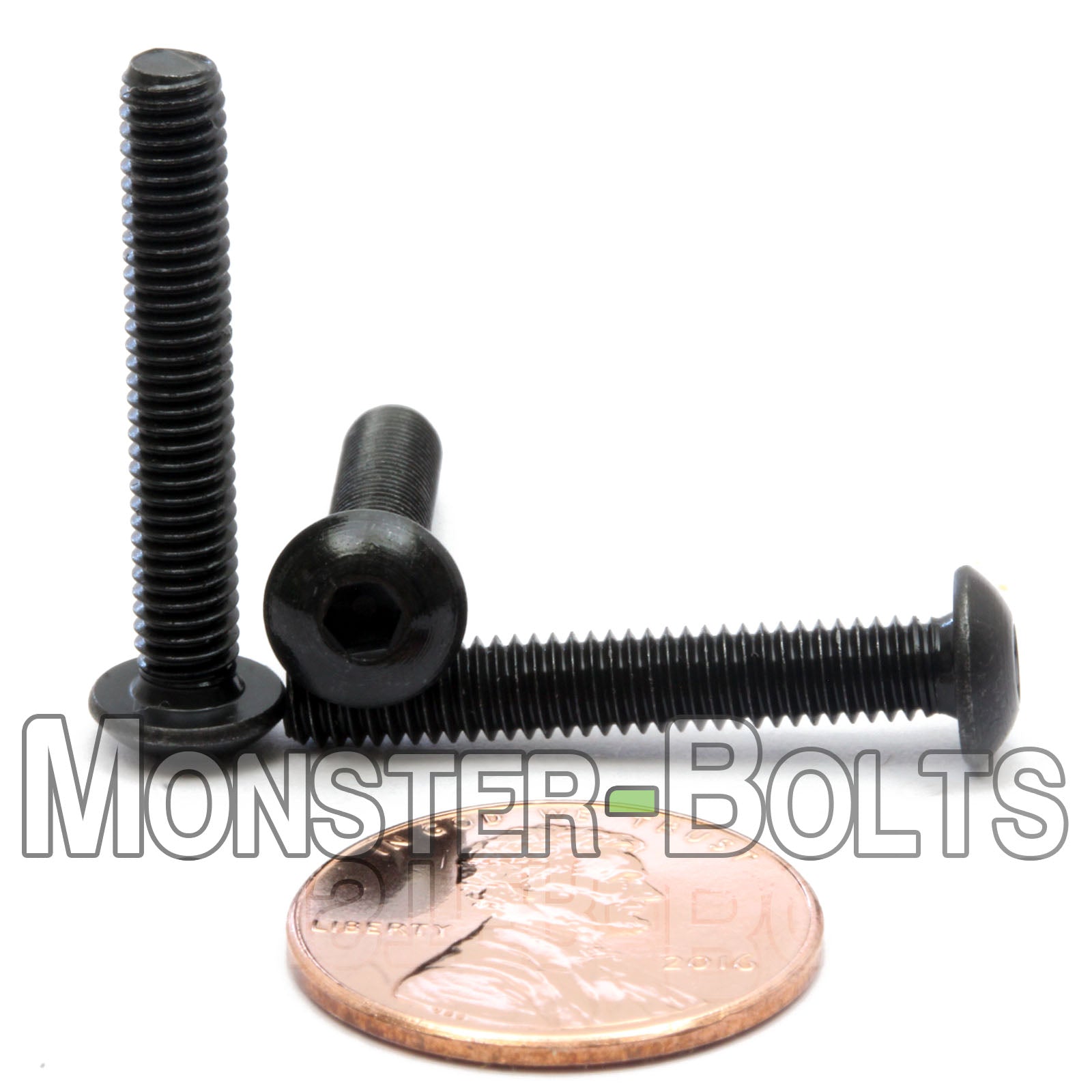 Bulk M4 Button Head Socket Cap screws, 12.9 Alloy Steel w/ Black Oxide