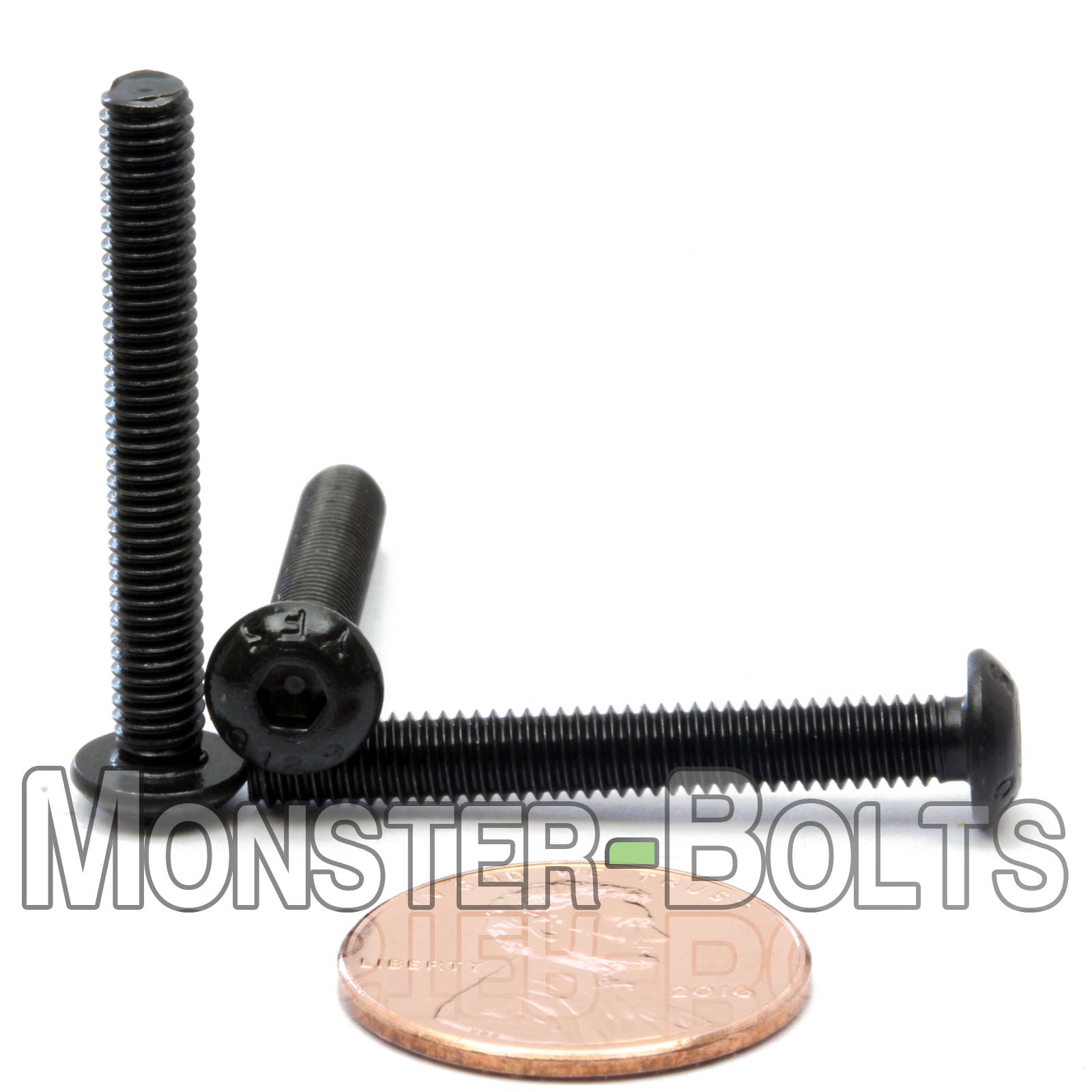 M4 Button Head Socket Cap screws, 12.9 Alloy Steel w/ Black Oxide