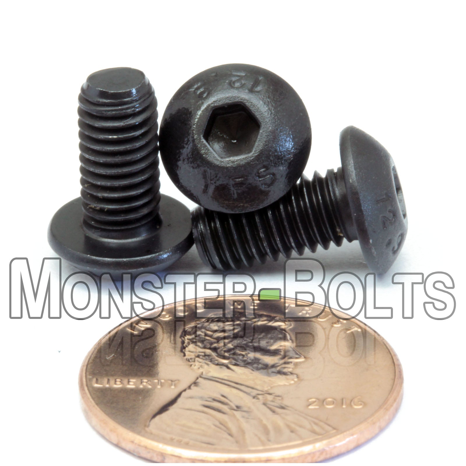 Bulk M5 Button Head Socket Cap screws, 12.9 Alloy Steel w/ Black Oxide