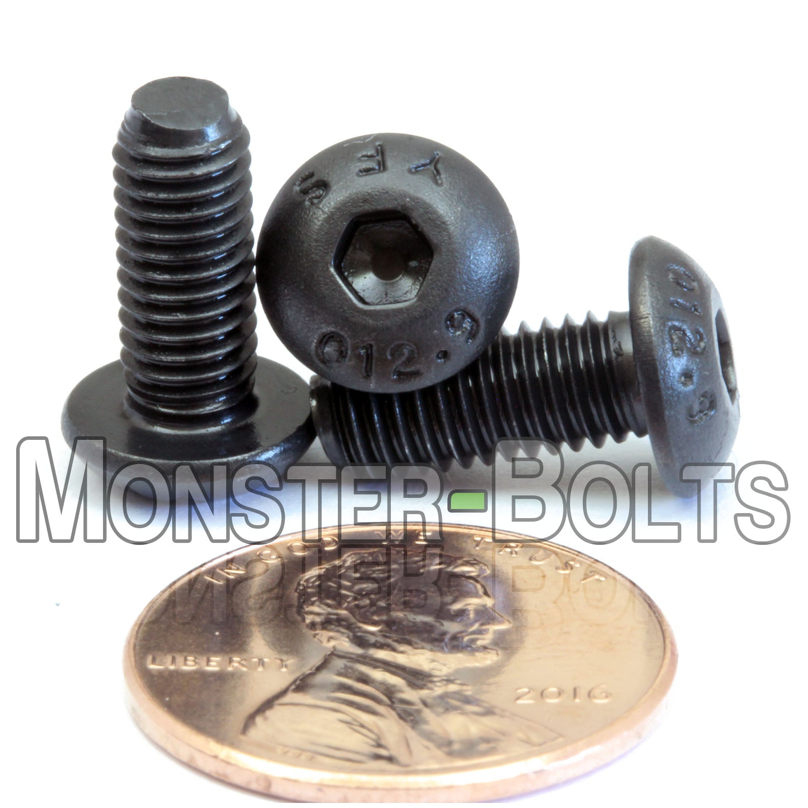 Bulk M5 Button Head Socket Cap screws, 12.9 Alloy Steel w/ Black Oxide